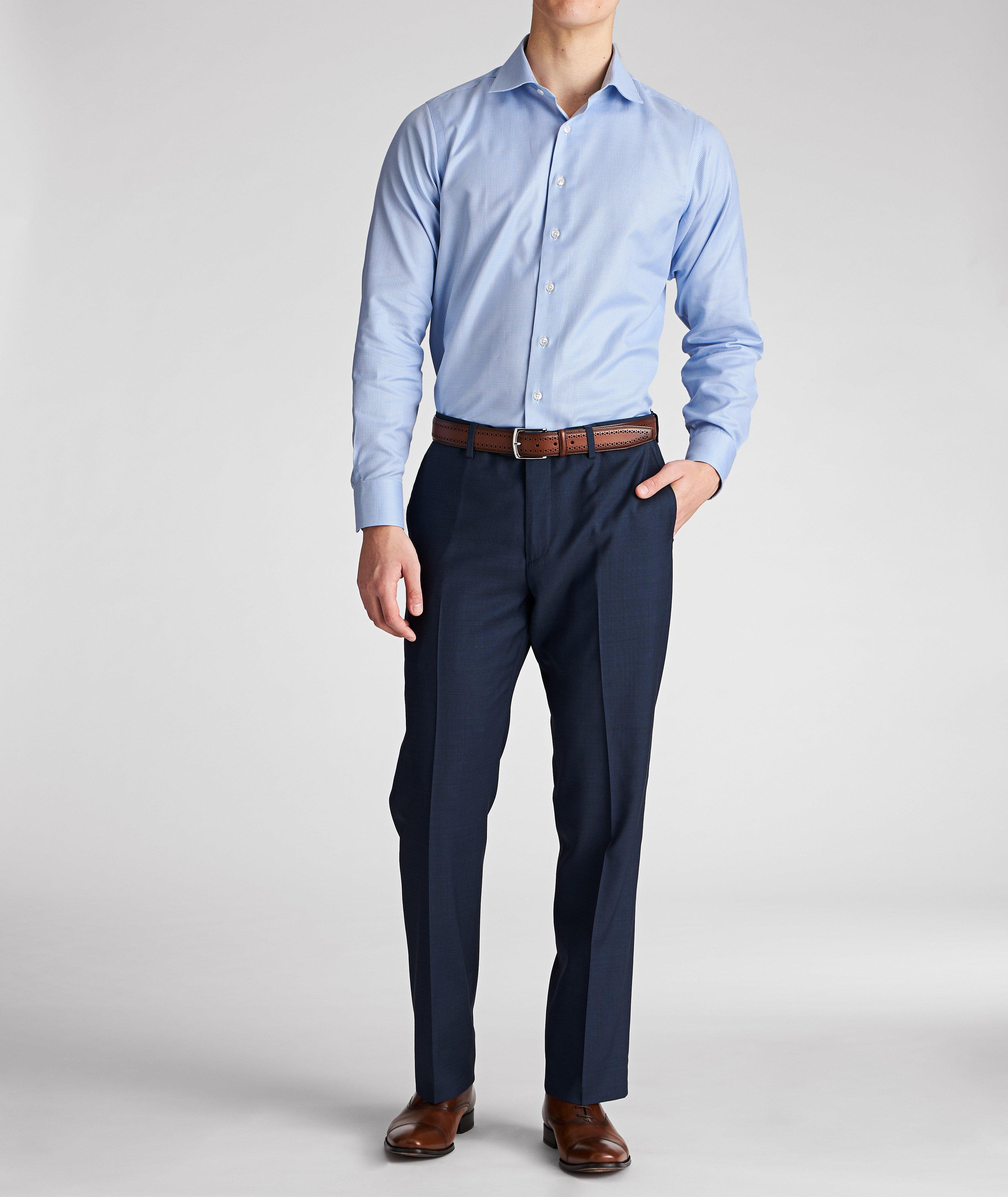 Contemporary Fit Neat-Printed Cotton Dress Shirt image 4