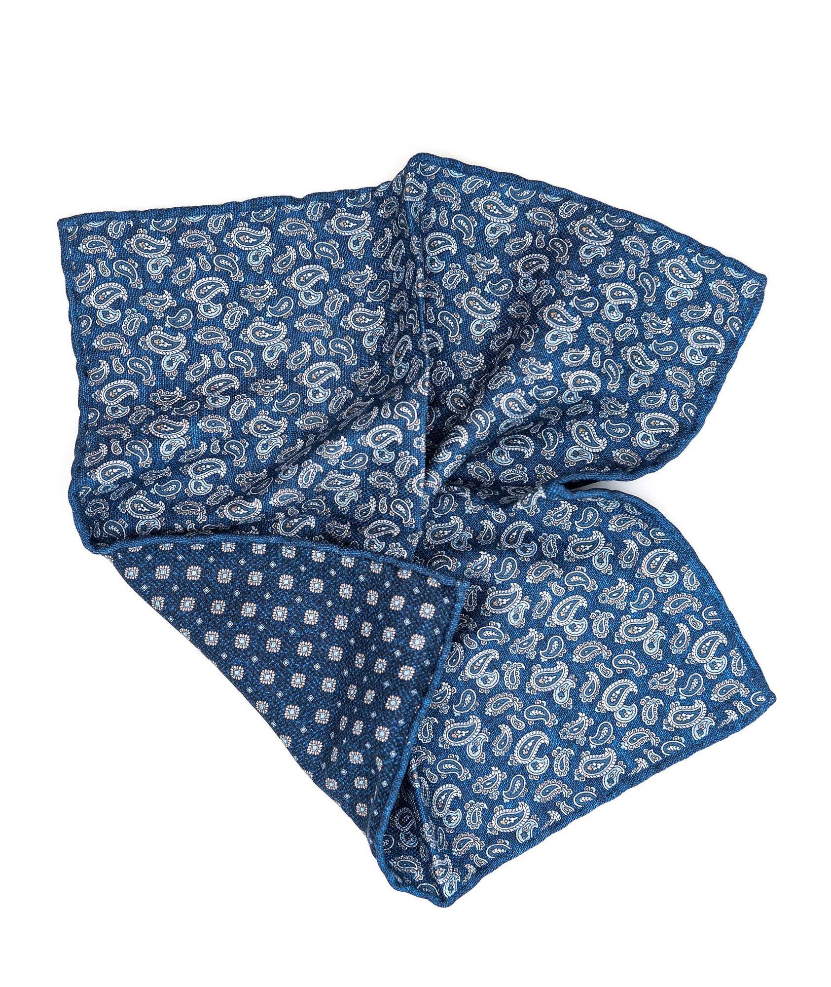 Reversible Silk Pocket Square image 0