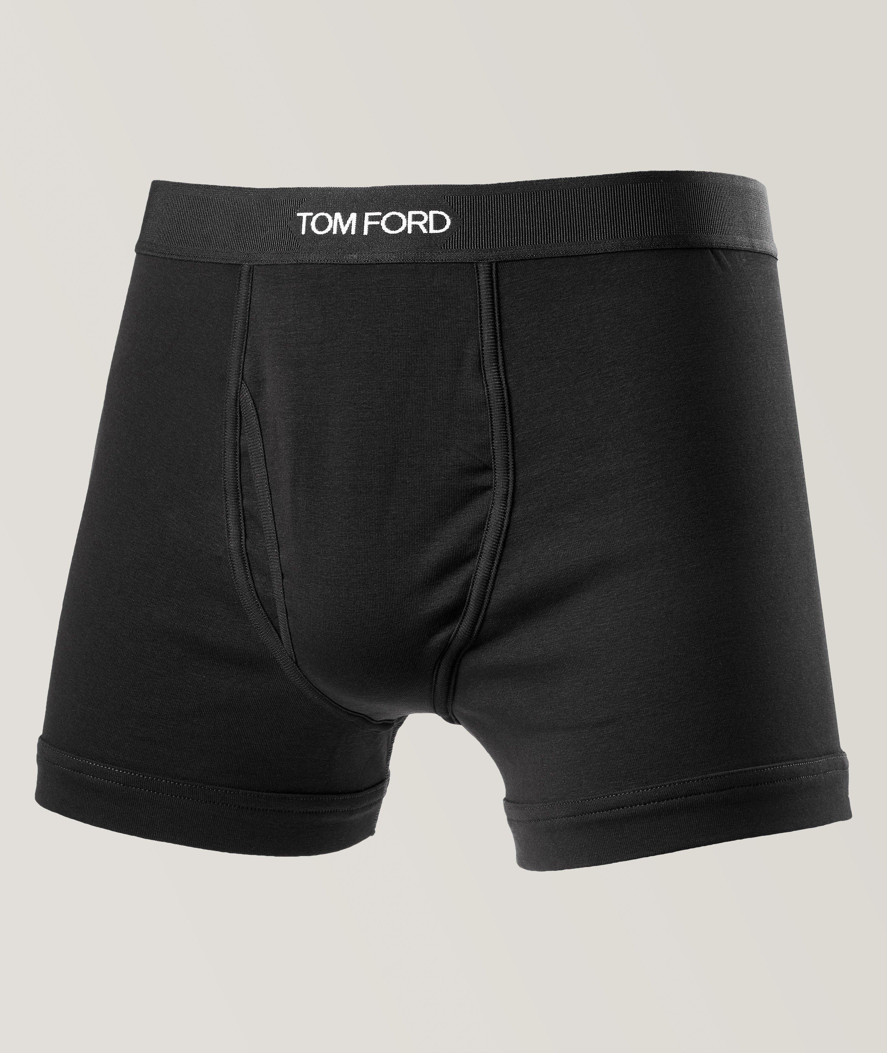 Tom Ford Caleçon Boxeur En Coton Extensible En Noir , Taille Homme TG