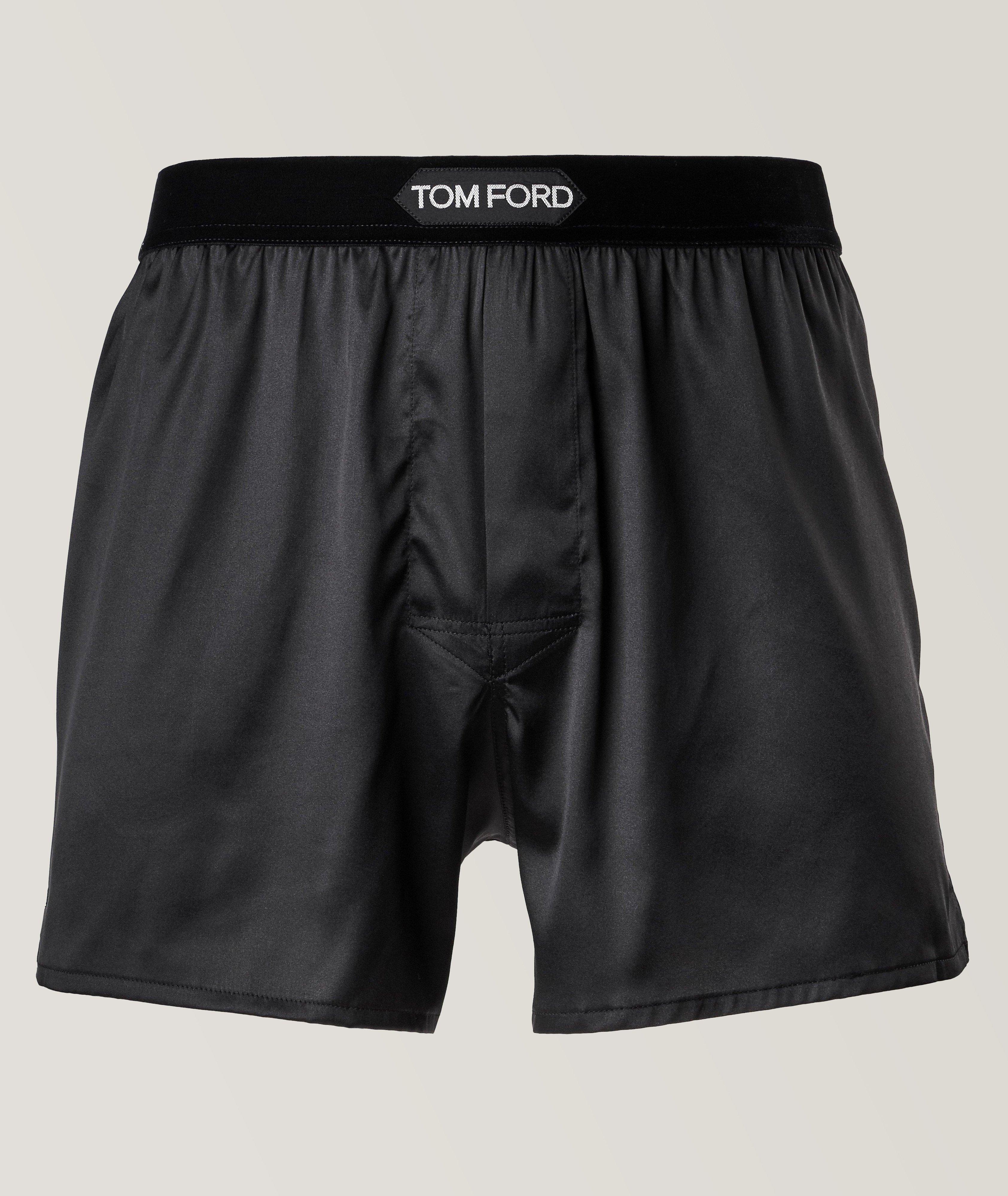 Tom Ford Boxeur En Soie Extensible En Noir , Taille Homme Petit