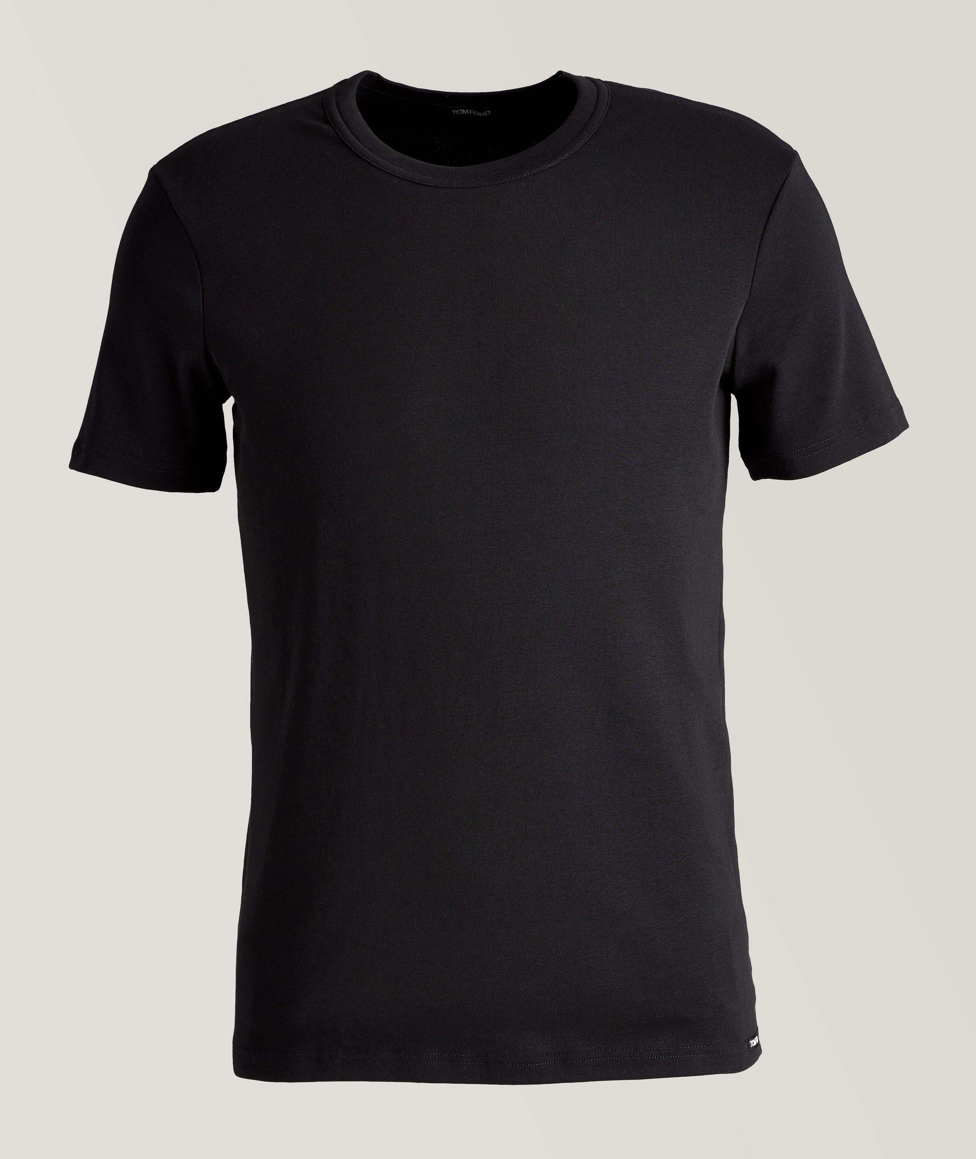 Tom Ford T-Shirt En Coton Extensible En Noir , Taille Homme Grand