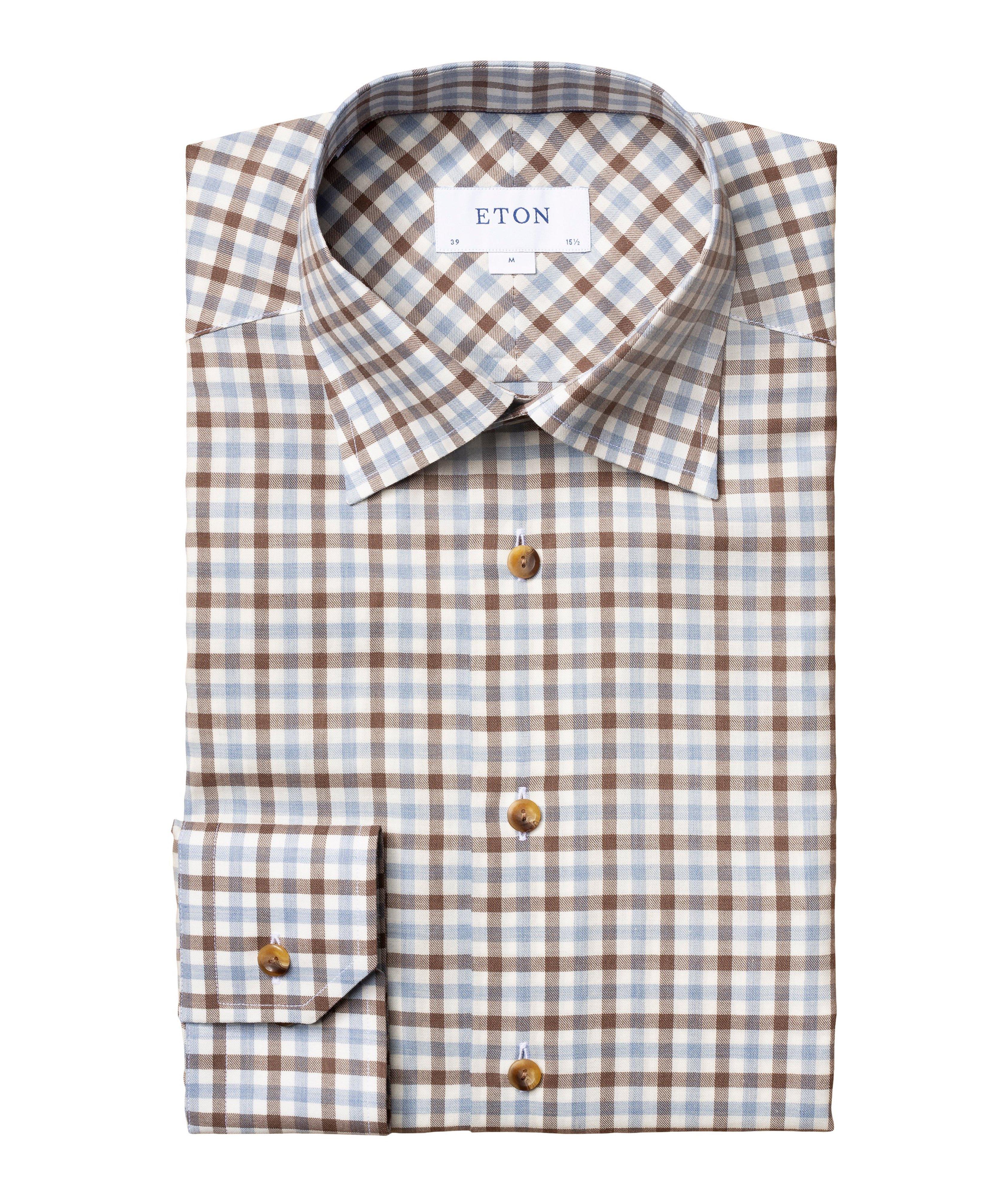 Slim-Fit Gingham Dress Shirt image 0