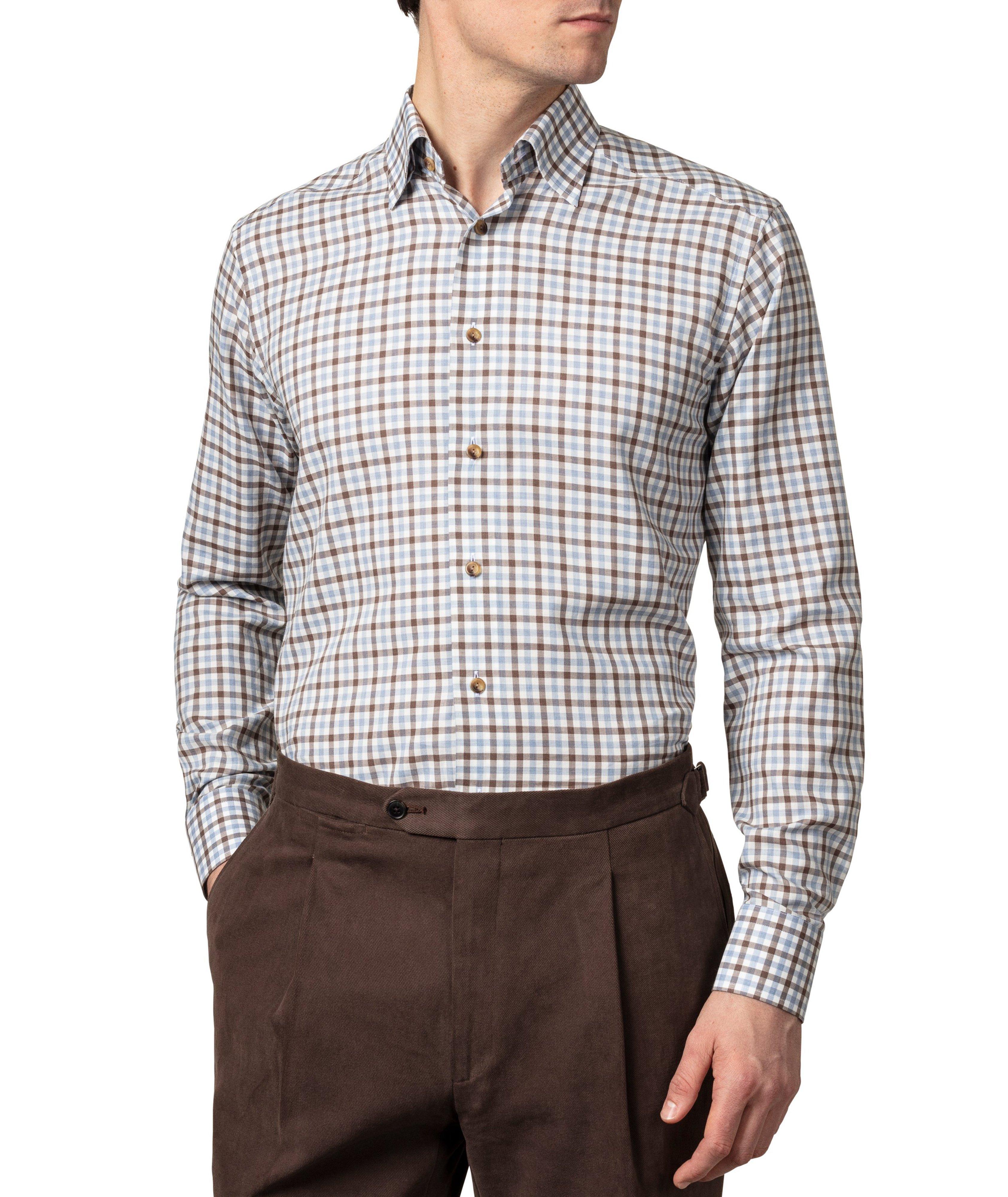 Slim-Fit Gingham Dress Shirt image 1