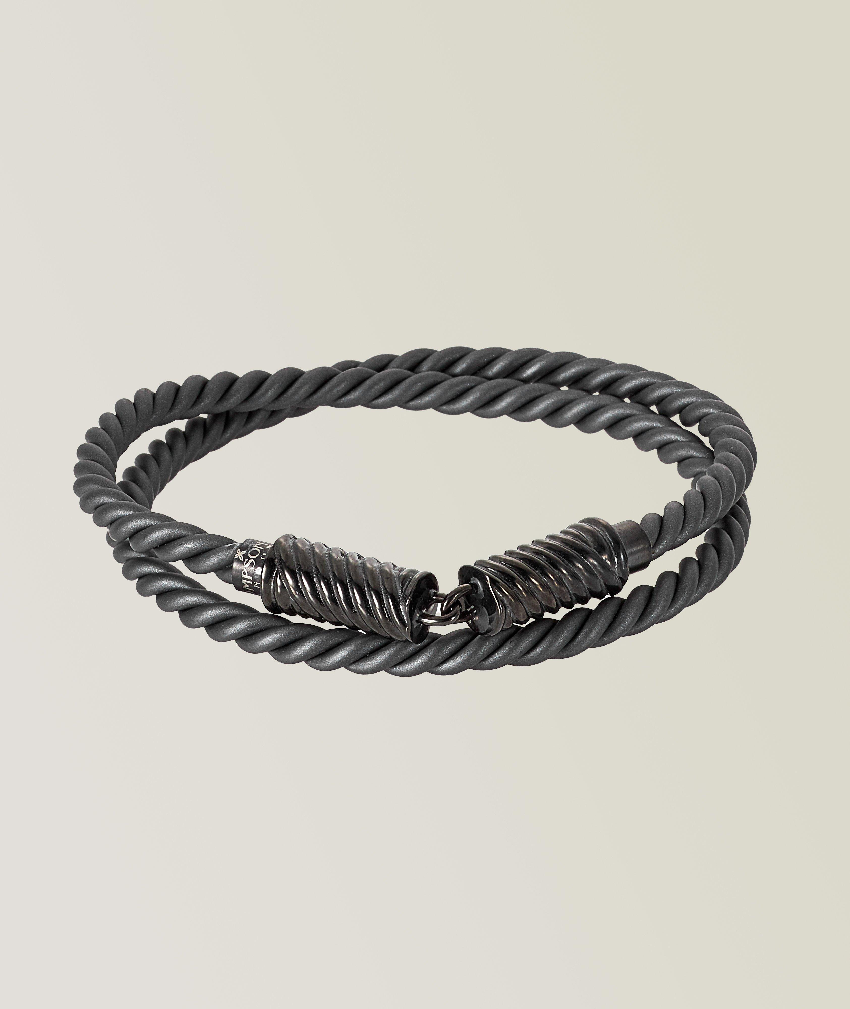 Harry Rosen Rubber Corded Bracelet. 1