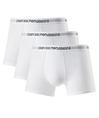 Emporio Armani Pure Cotton Boxer Briefs - Red - Logo