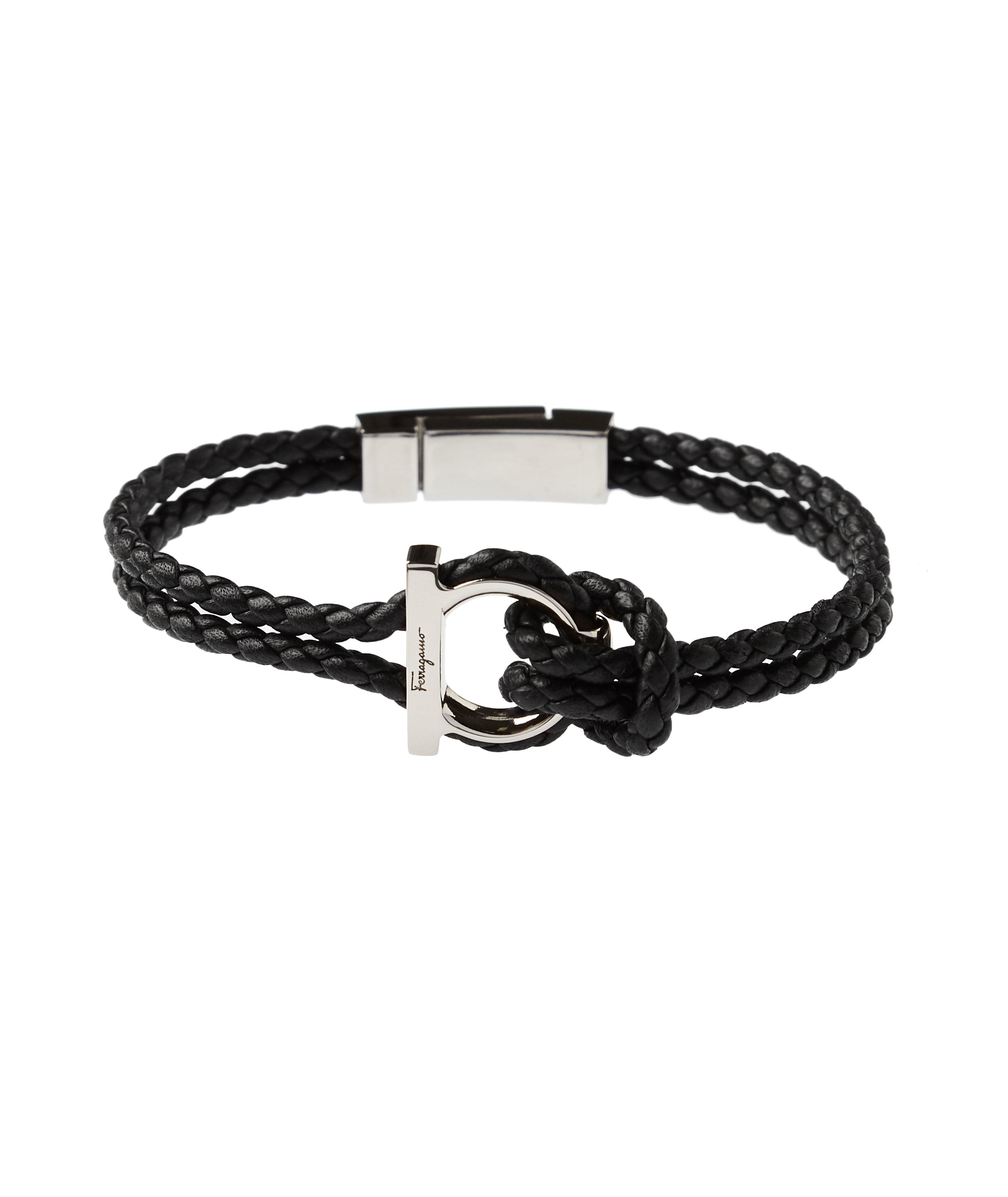 Harry Rosen GanciniI Braided Leather Bracelet. 1