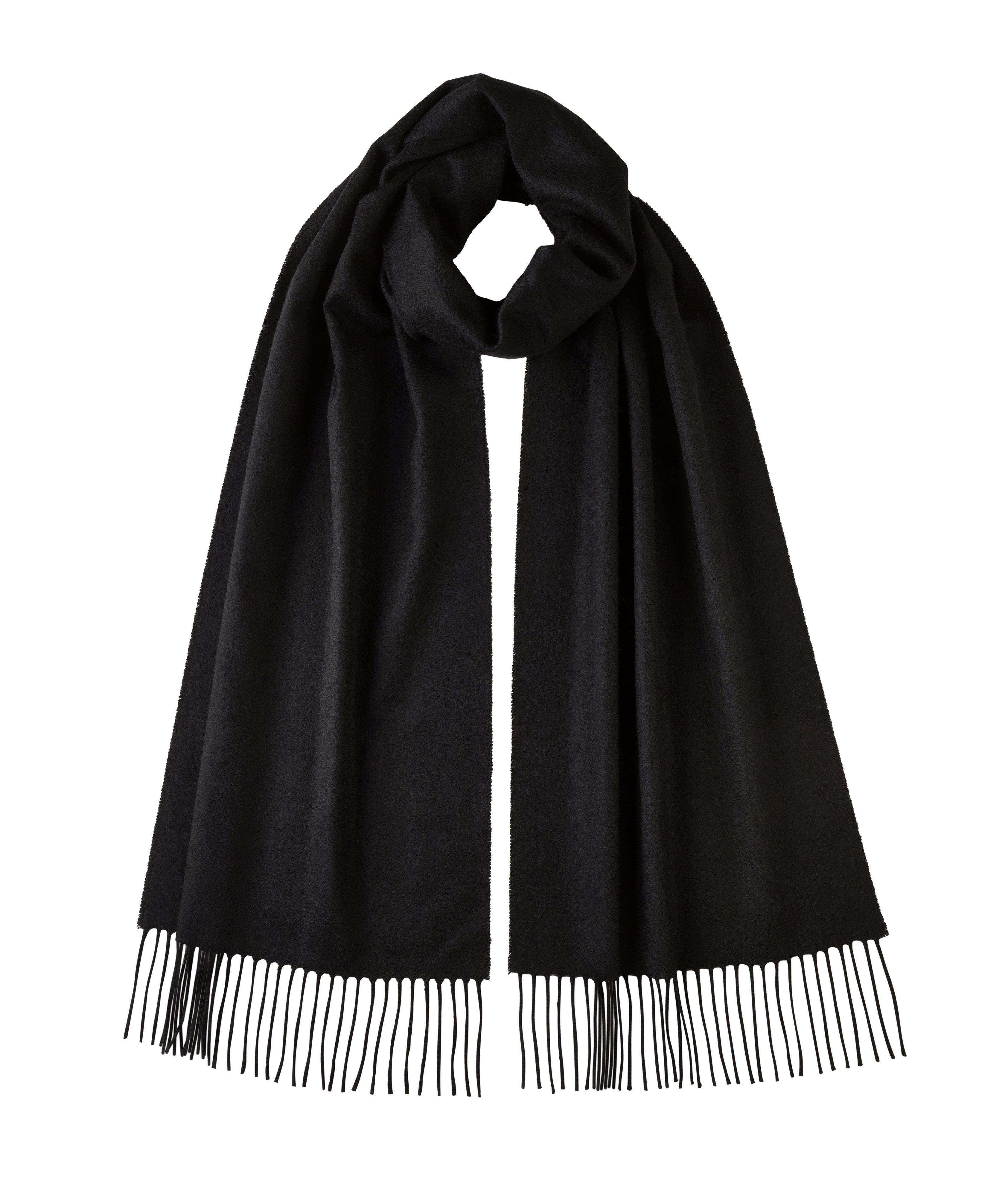 Fringed Cashmere Scarf image 0