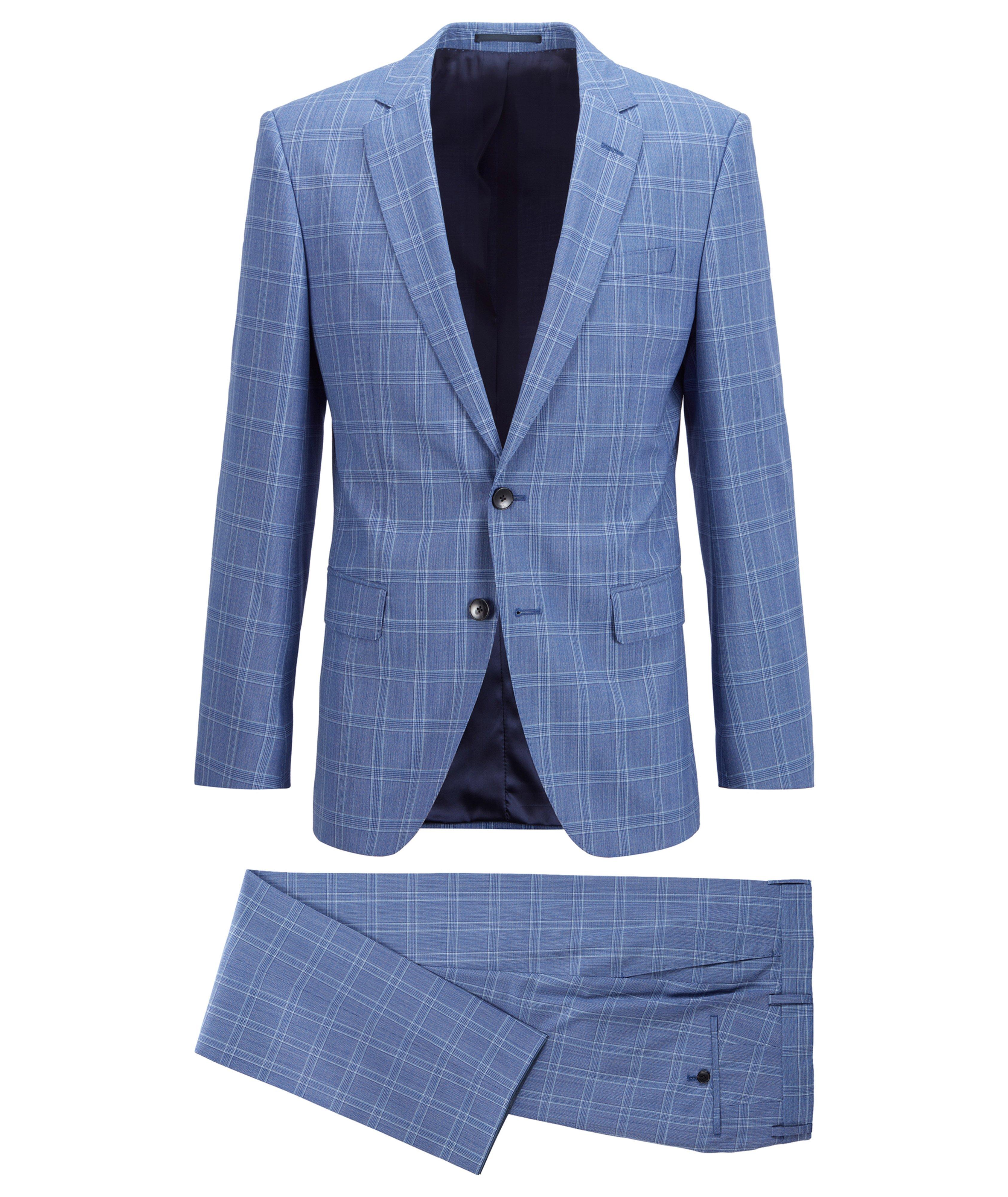 Harry Rosen Huge6/Genius5 Slim-Fit Checked Wool Suit. 1
