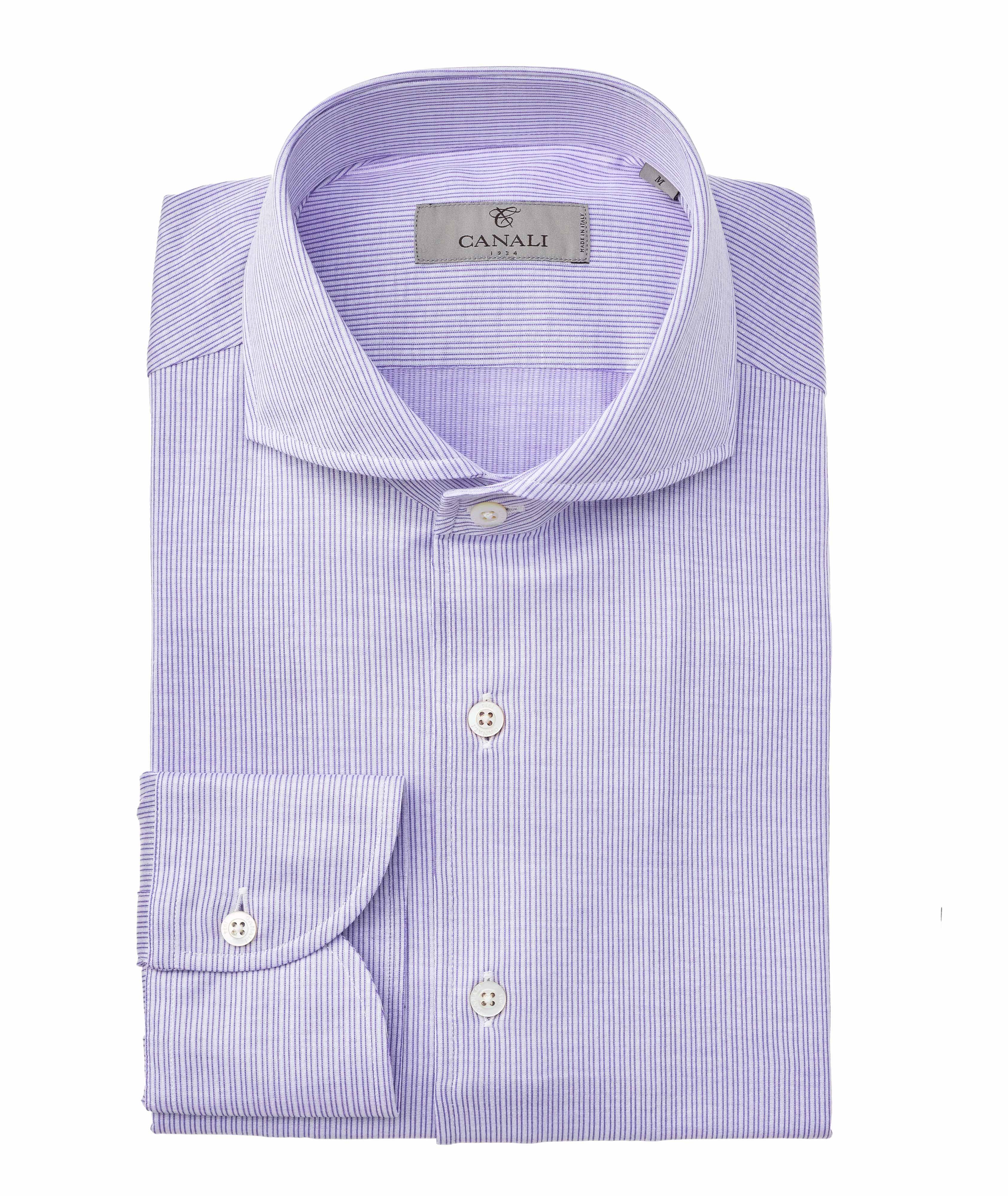 Contemporary-Fit Striped Cotton Shirt image 0