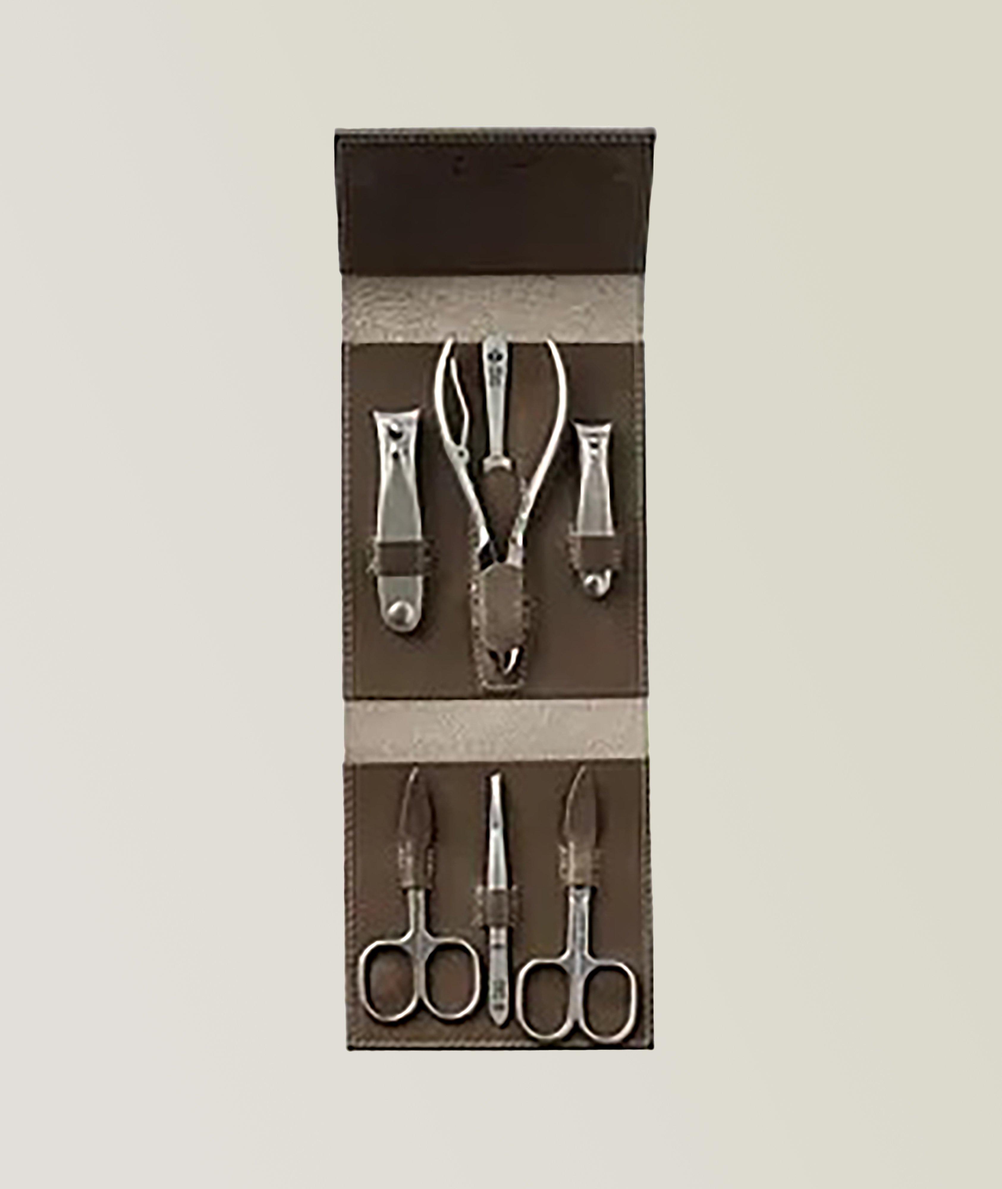 Havana XL 7pc Manicure Set In High Quality Leather Case