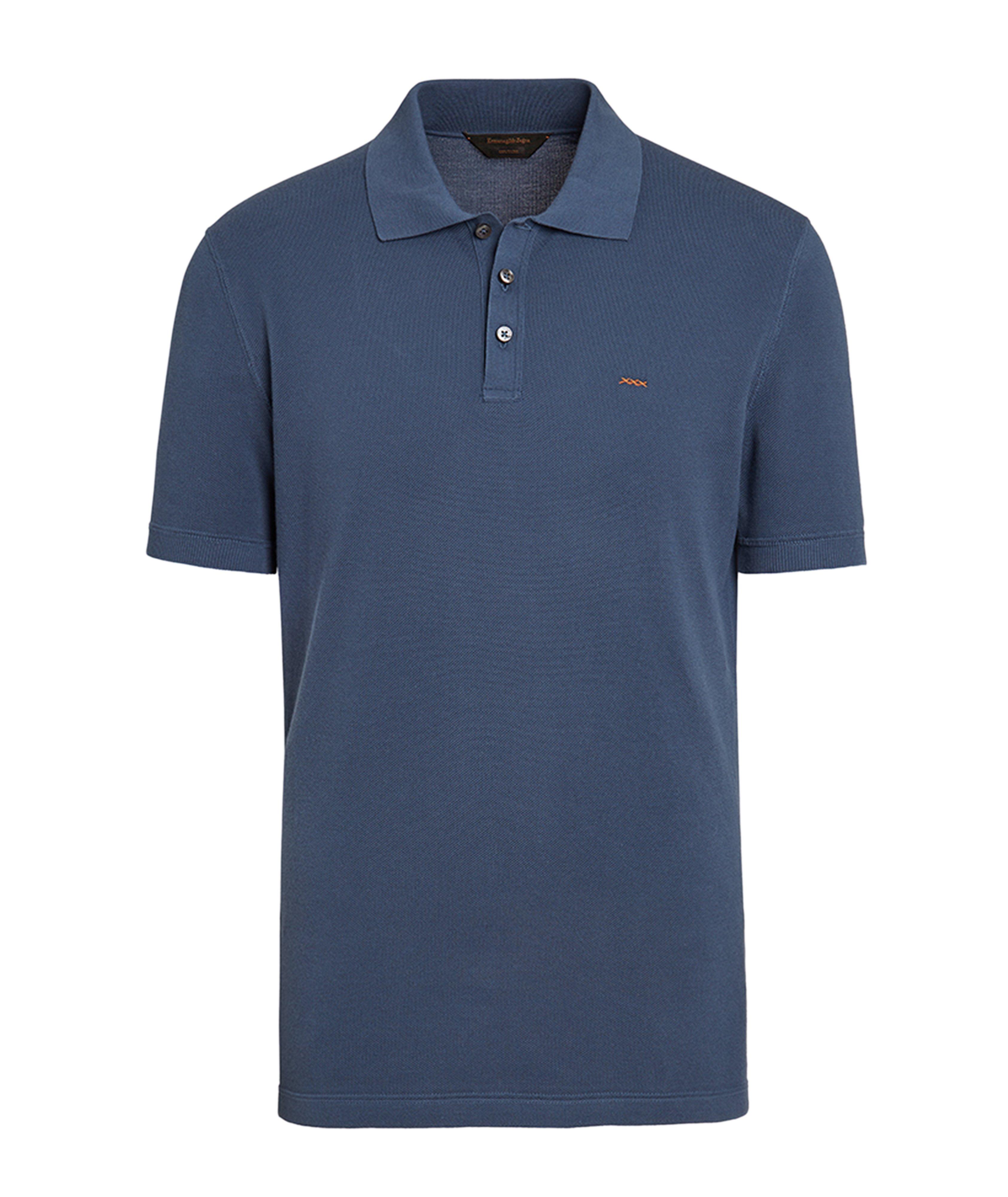 Ermenegildo Zegna Couture Piqué Cotton Polo