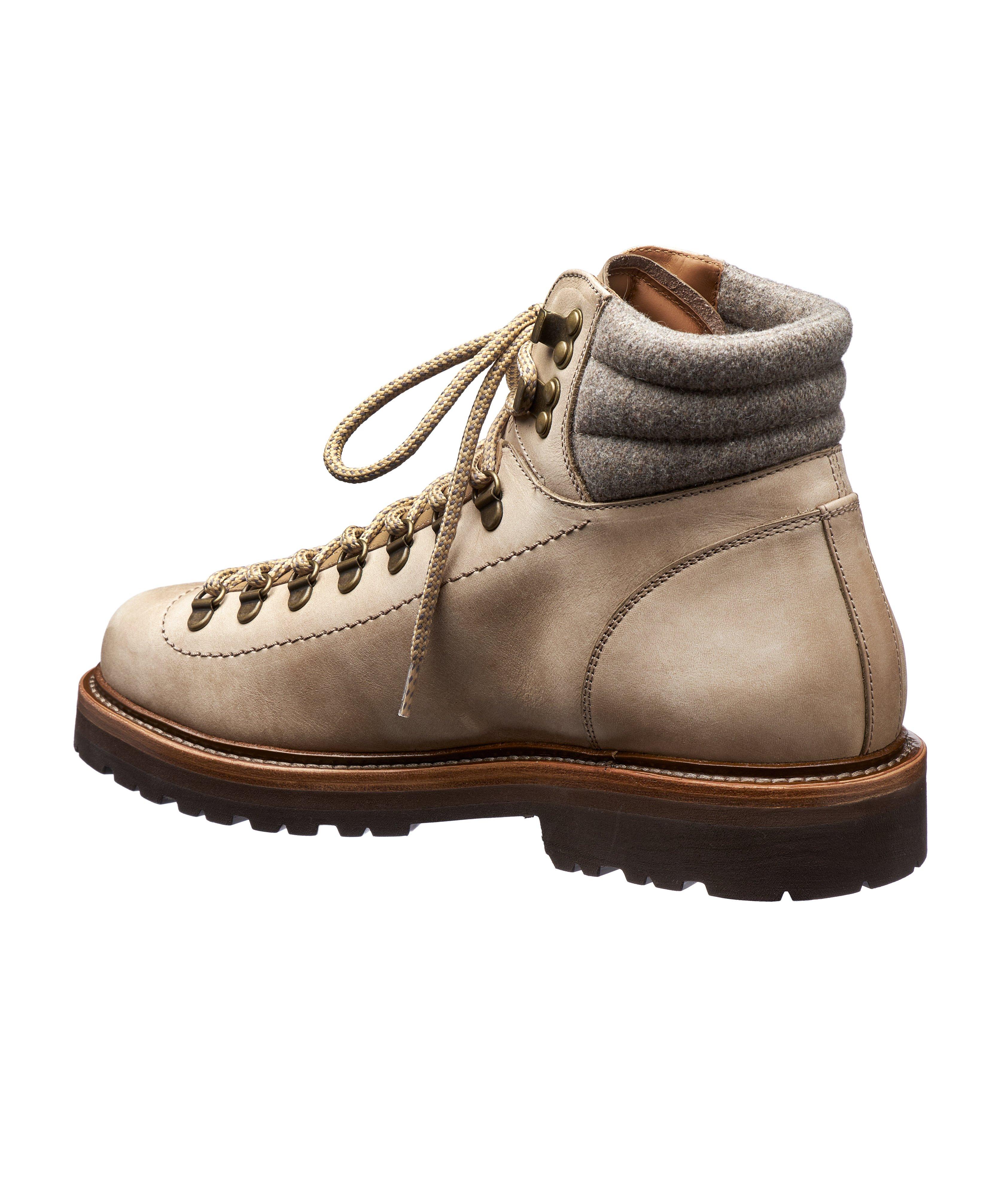 Nubuck Lace Up Hiking Boots image 1