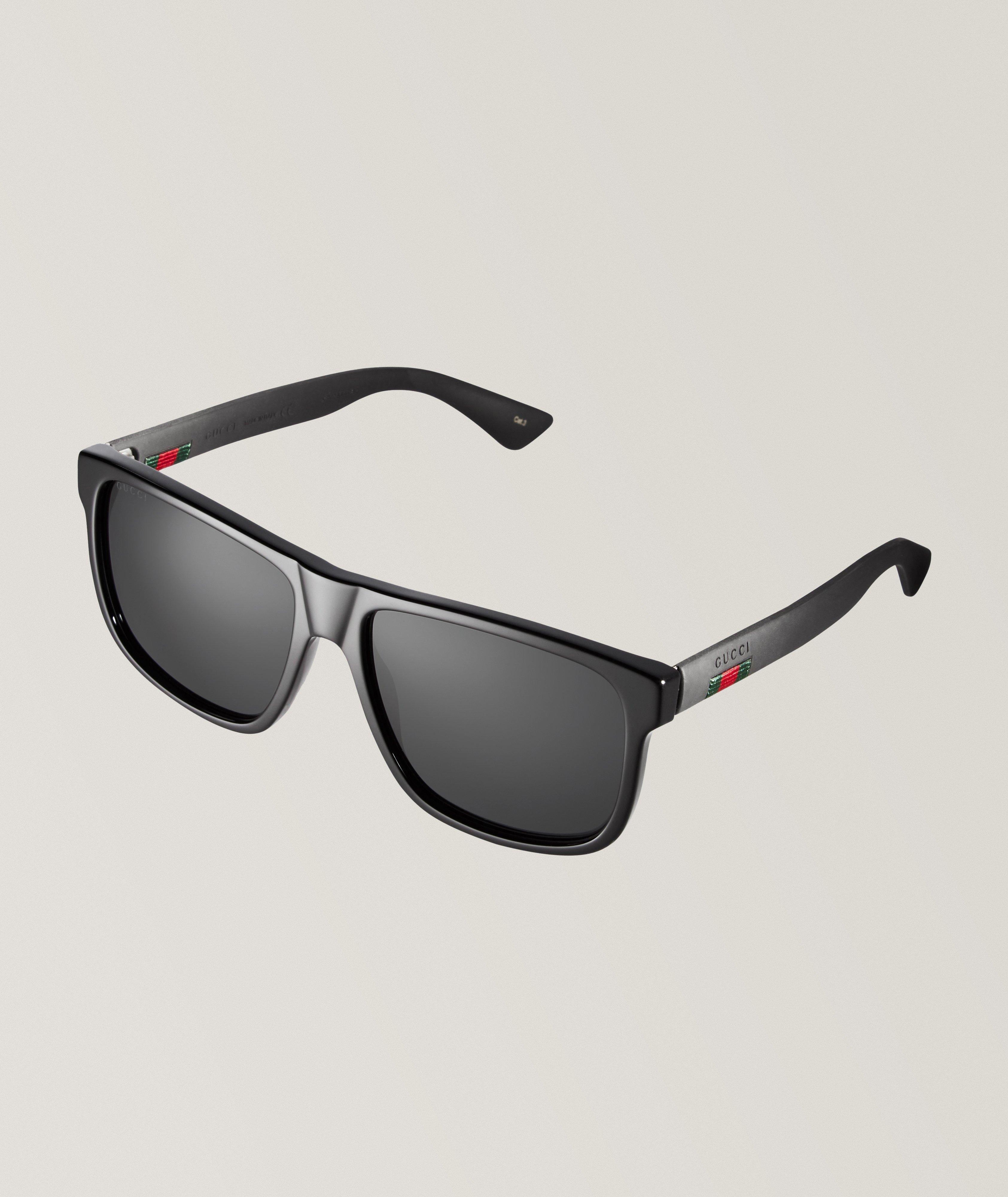 Ribbon Rectangle Frame Sunglasses