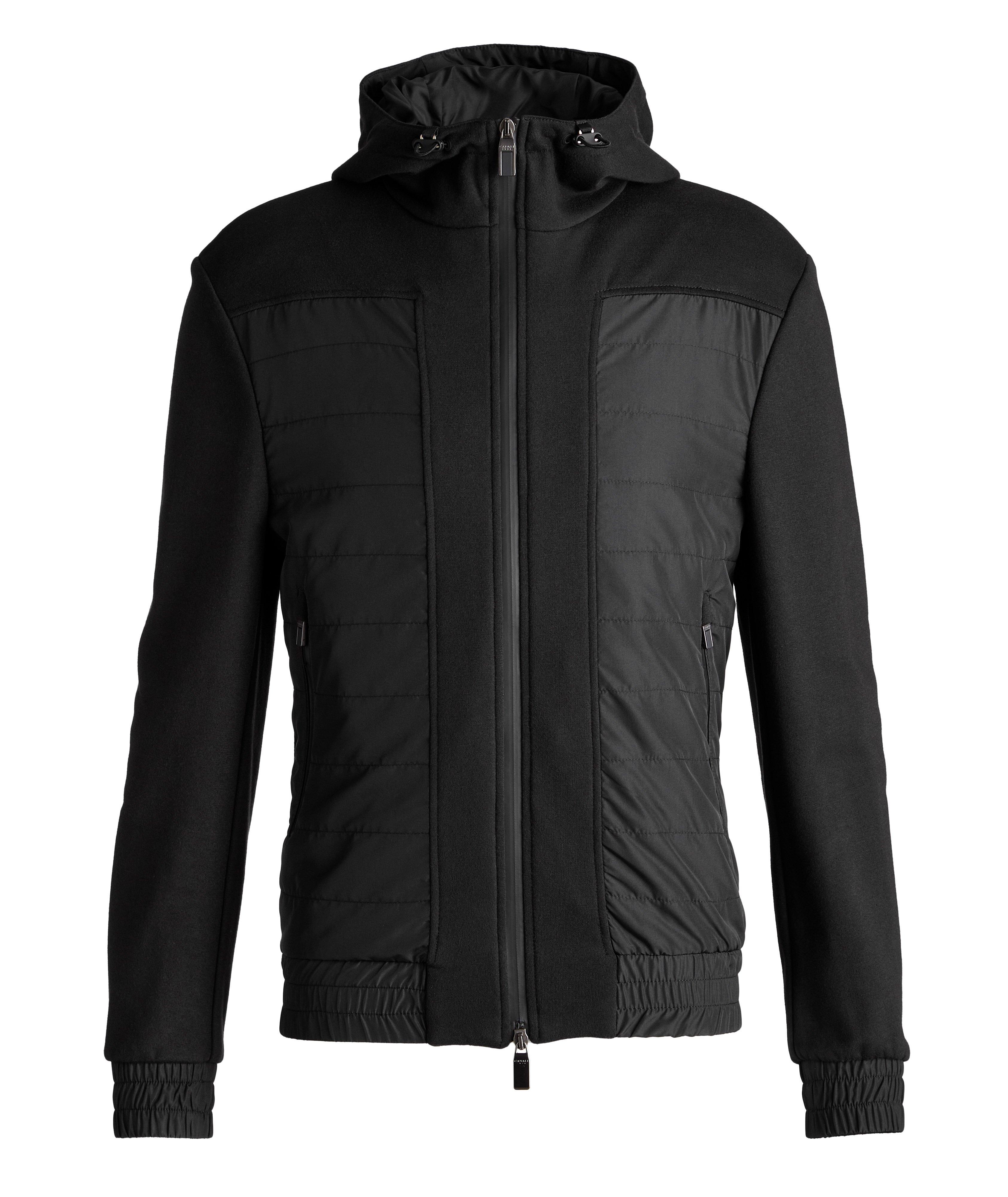 Hooded Cotton-Blend Track Jacket  image 0