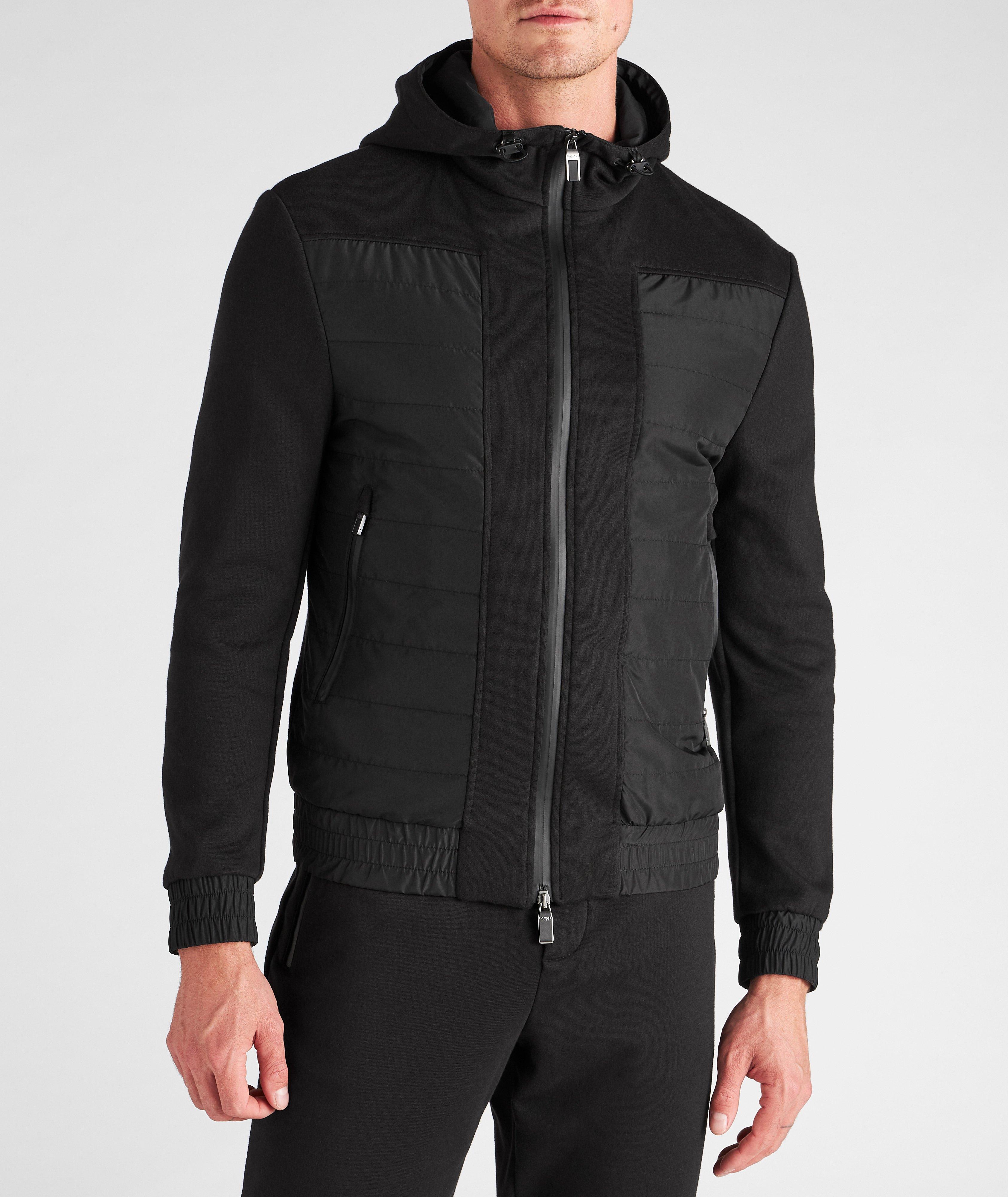Hooded Cotton-Blend Track Jacket  image 1