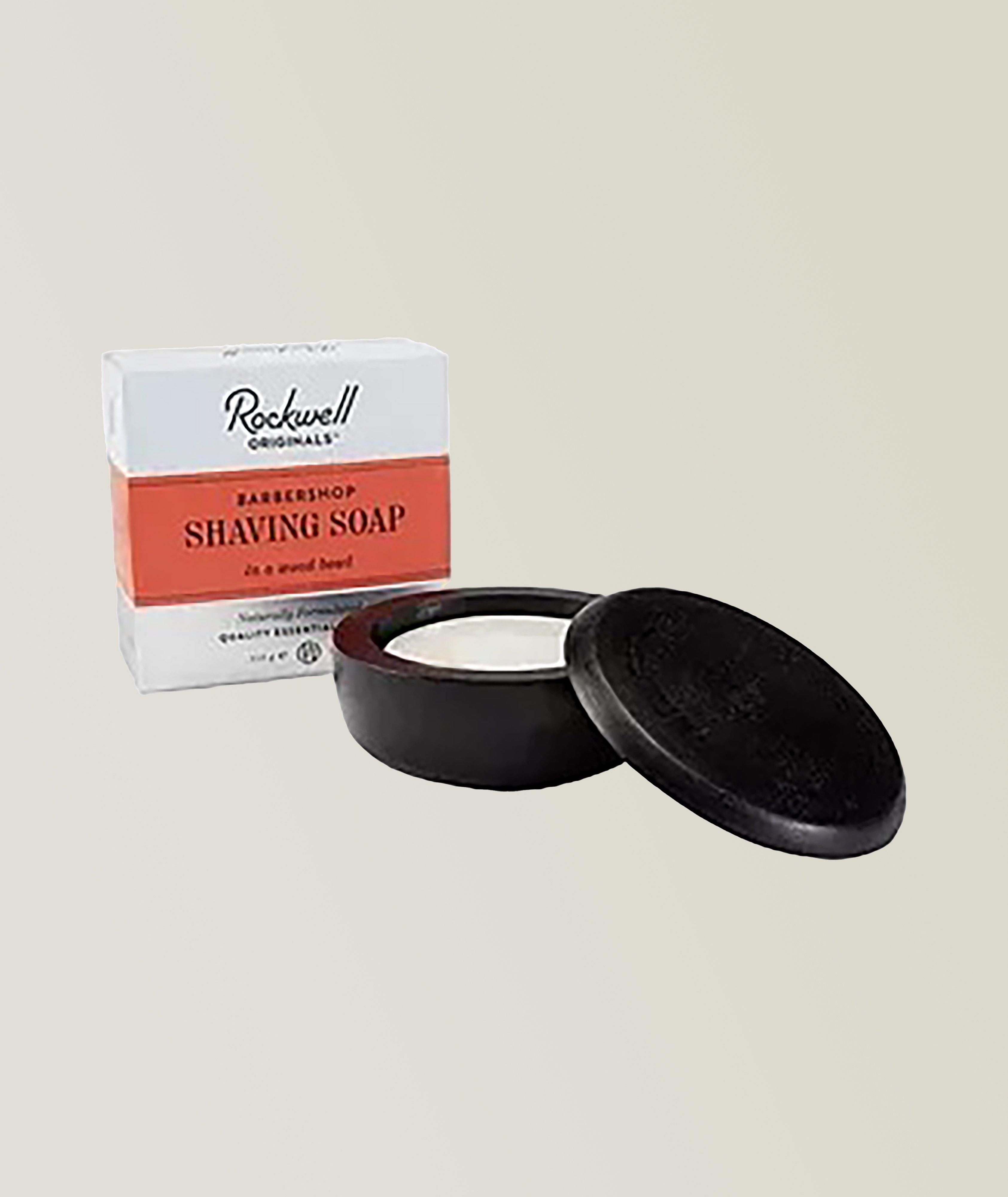 Rockwell Shave Soap In A Wooden Bowl - Barbershop Scent