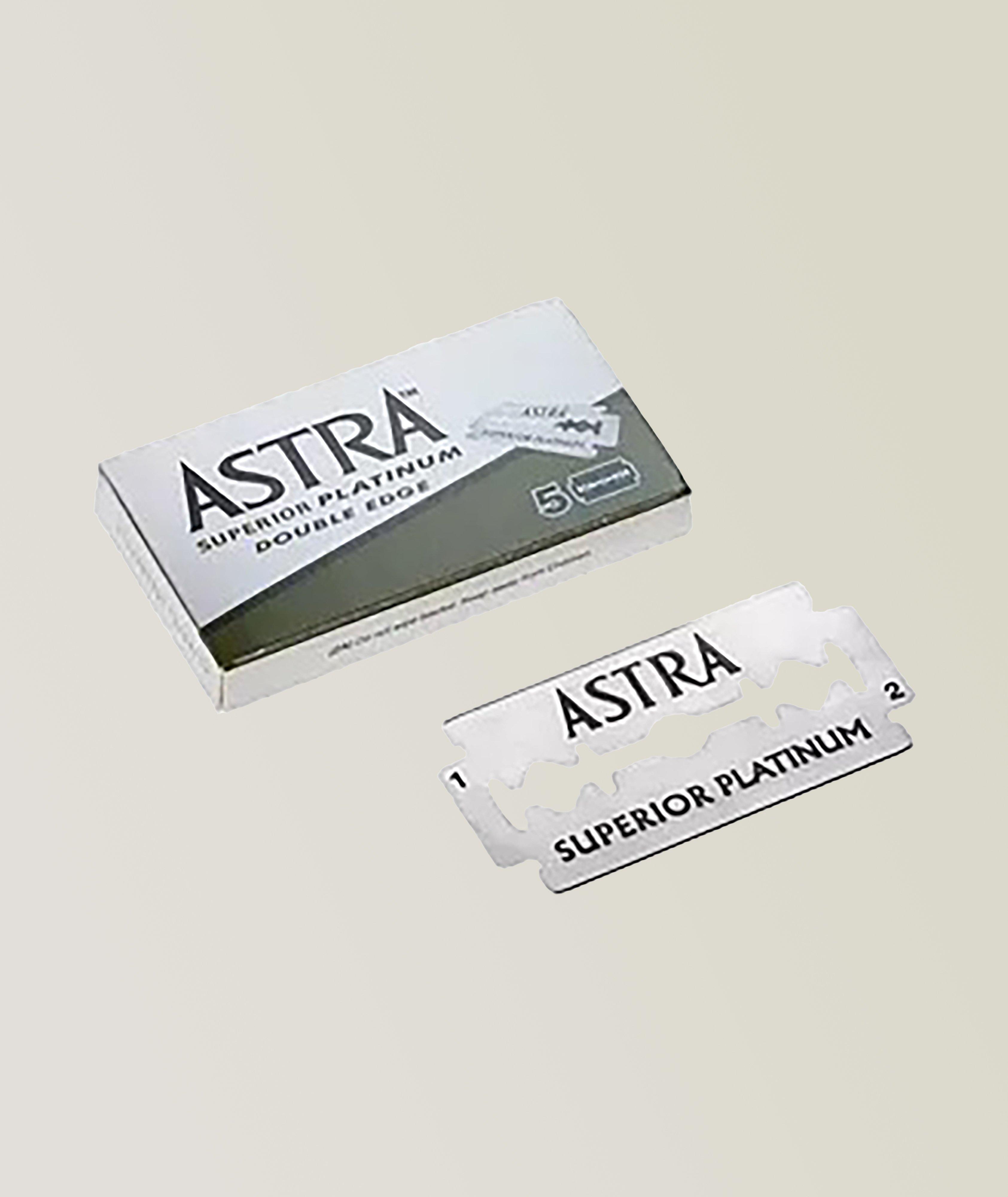 Astra Lames De Rasoir De Sureté En Platine À Double Tranchant En Multicolor