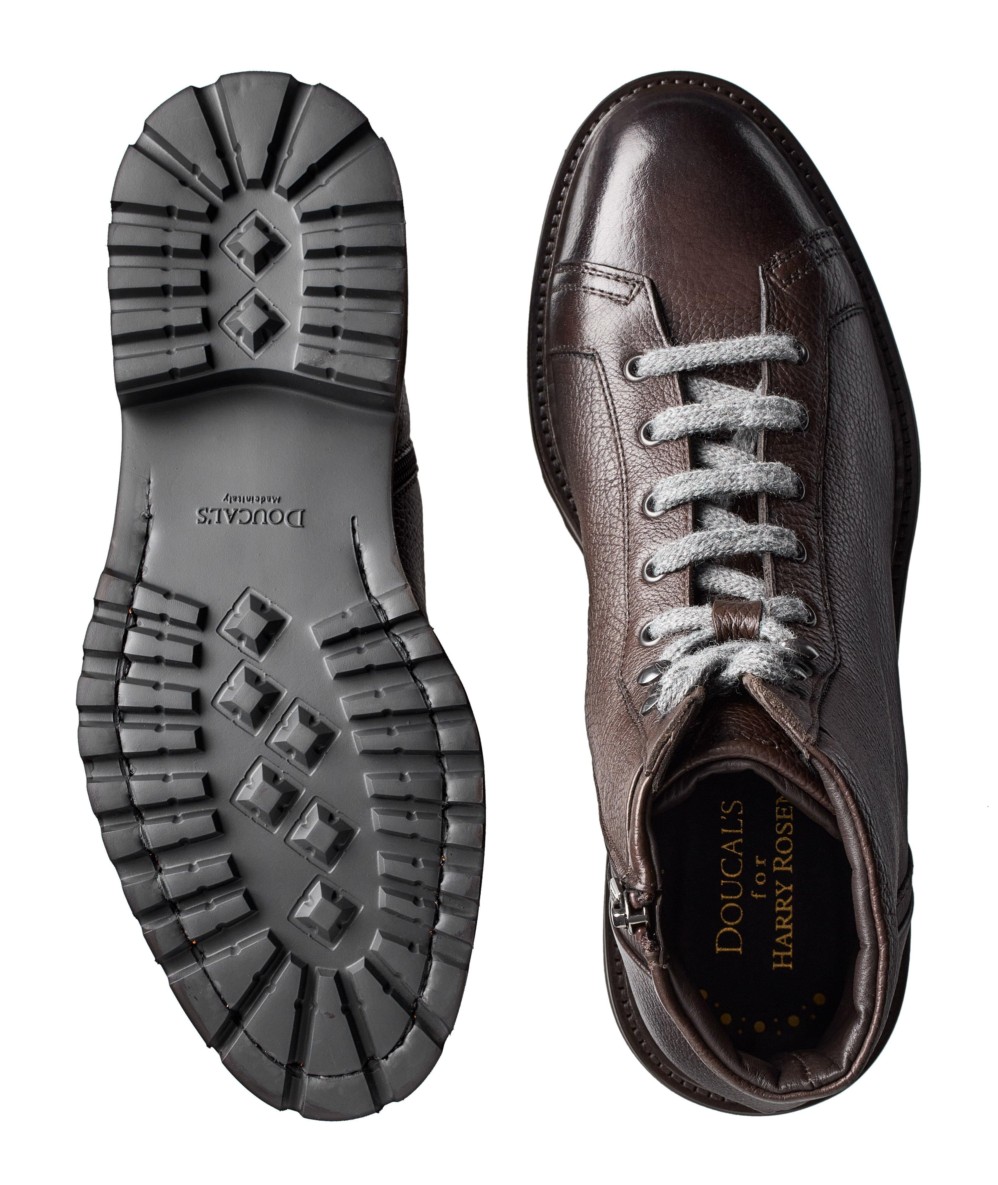 Leather Side Zipper Boots image 1