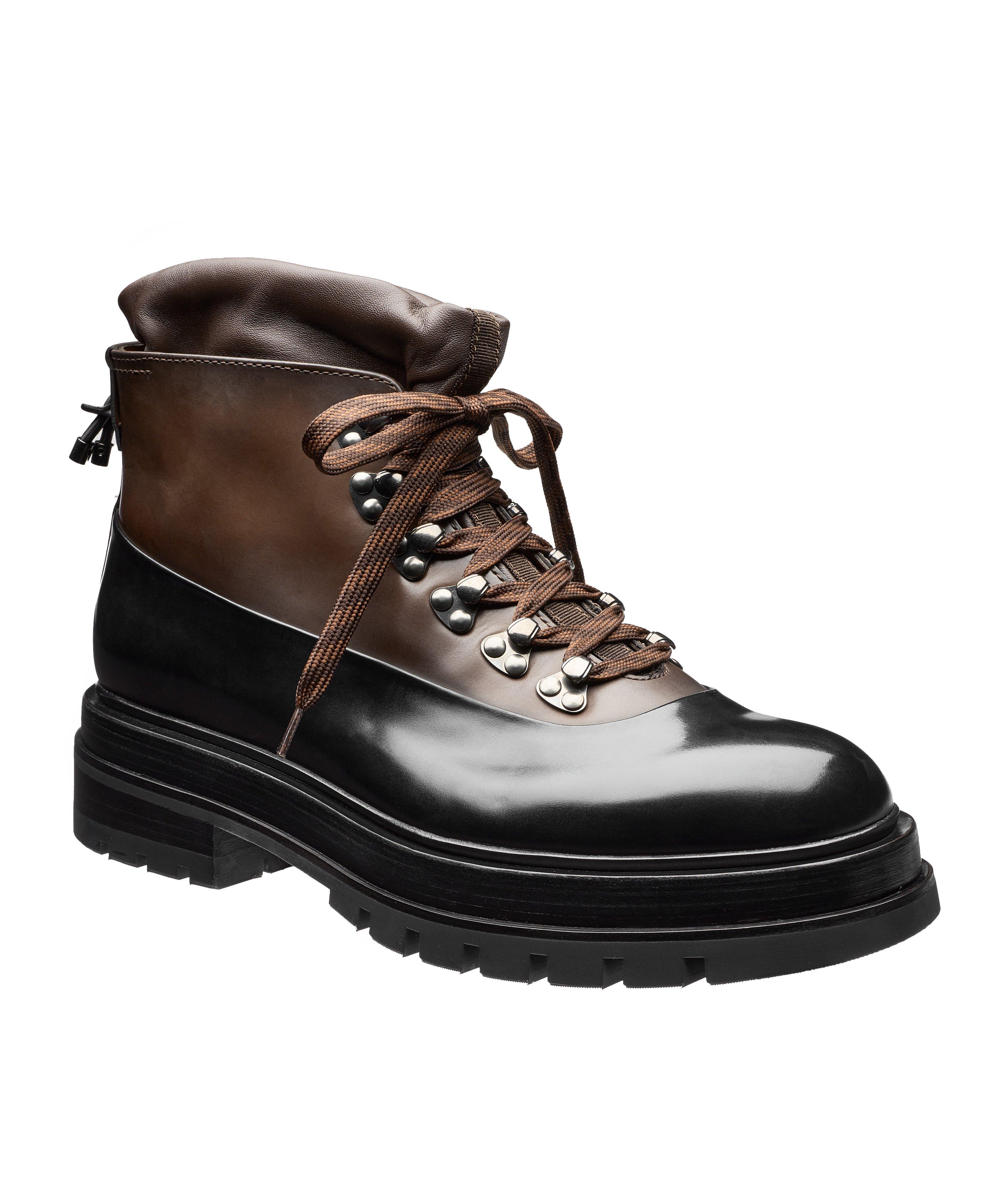 Leather Lugged Hiking Boots image 0