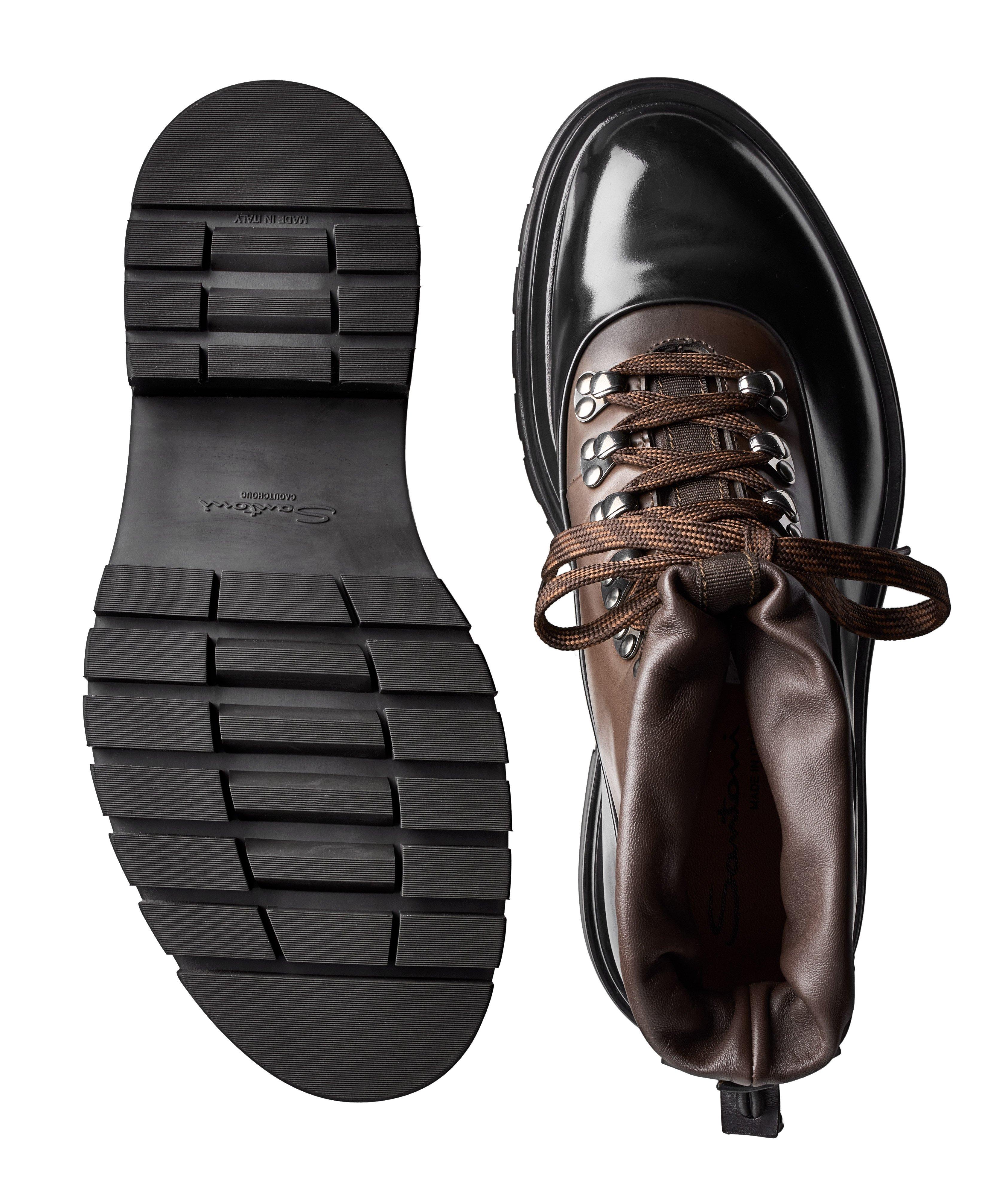 Leather Lugged Hiking Boots image 2