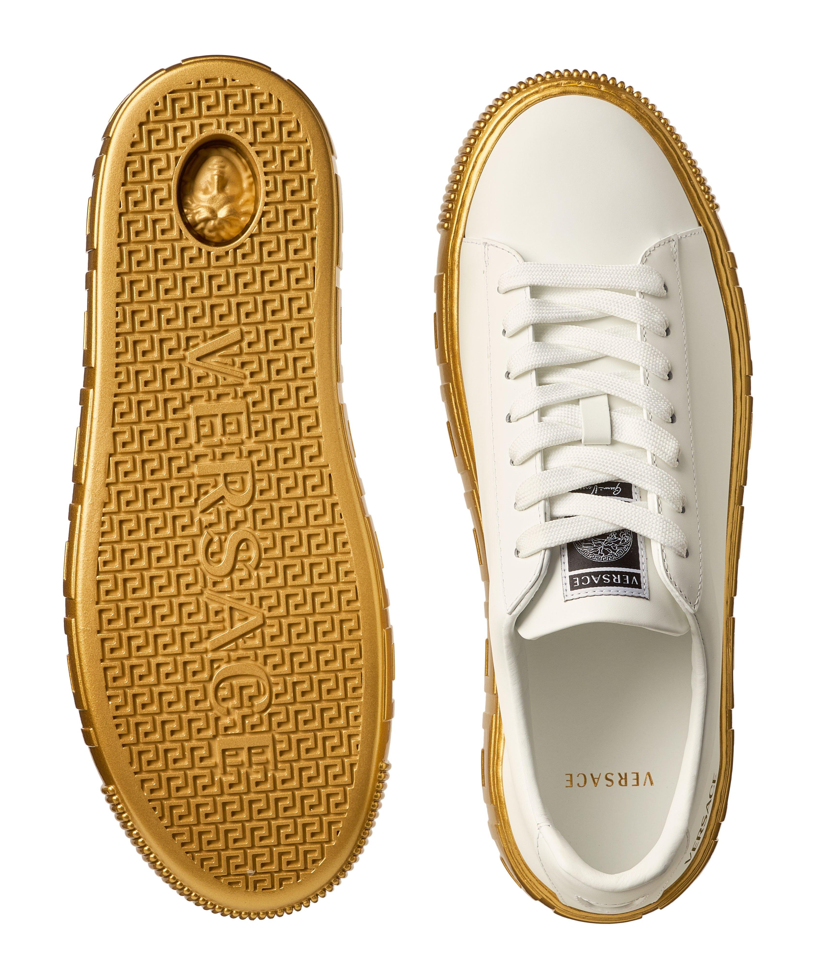 Greca Leather Sneakers image 2