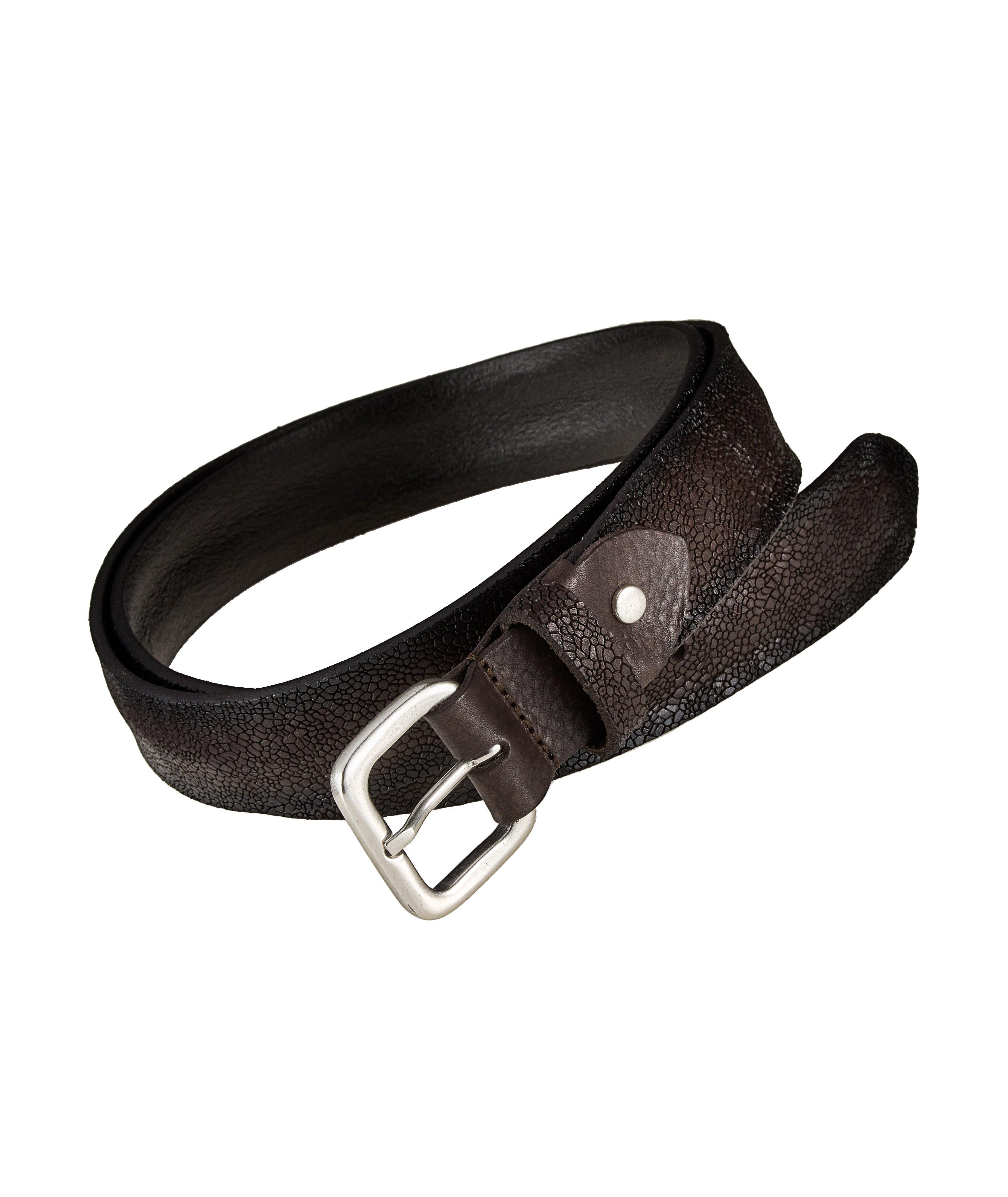 Crackled Norvegia Leather Belt image 0