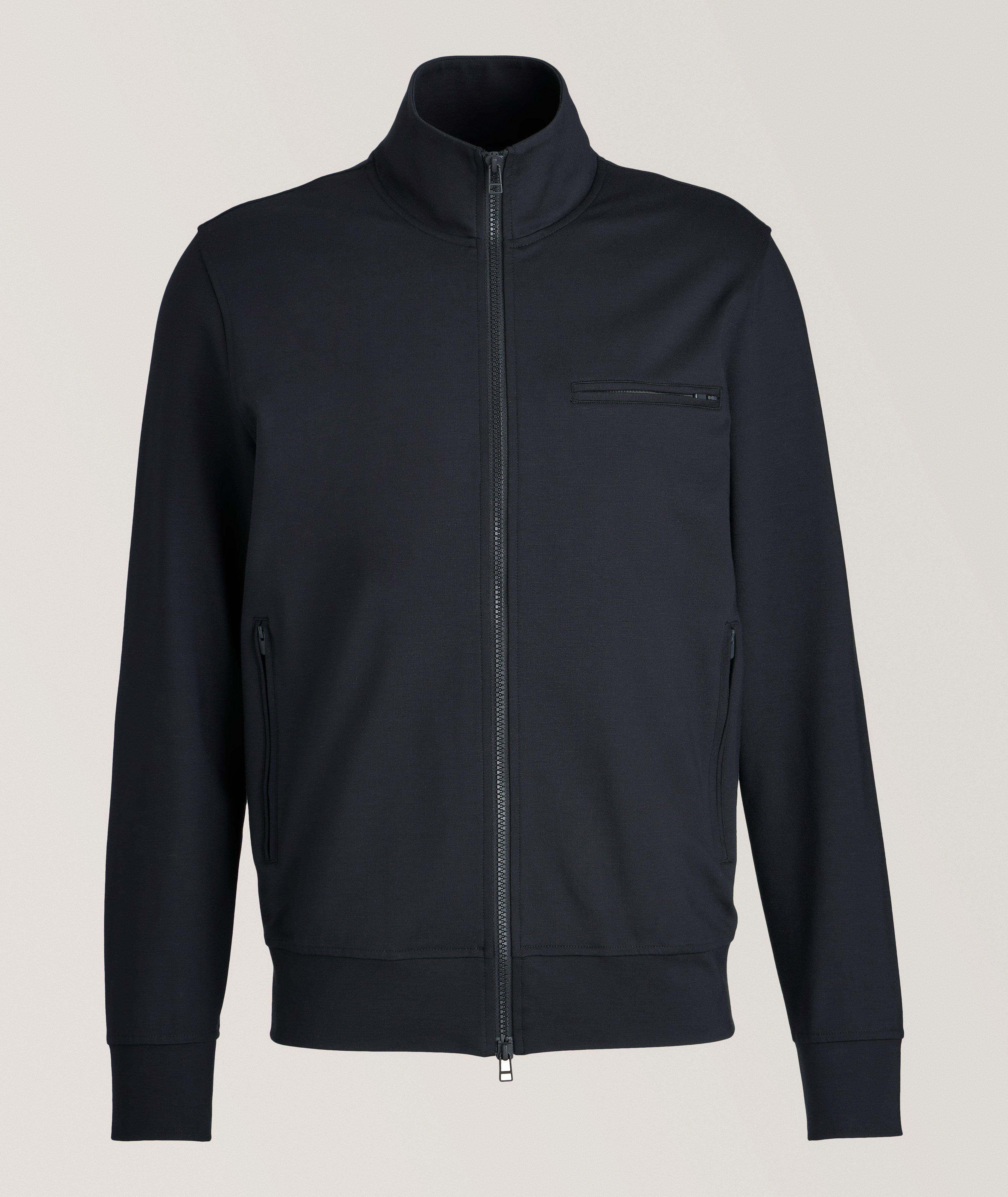 Viscose-Blend Technical Track Jacket