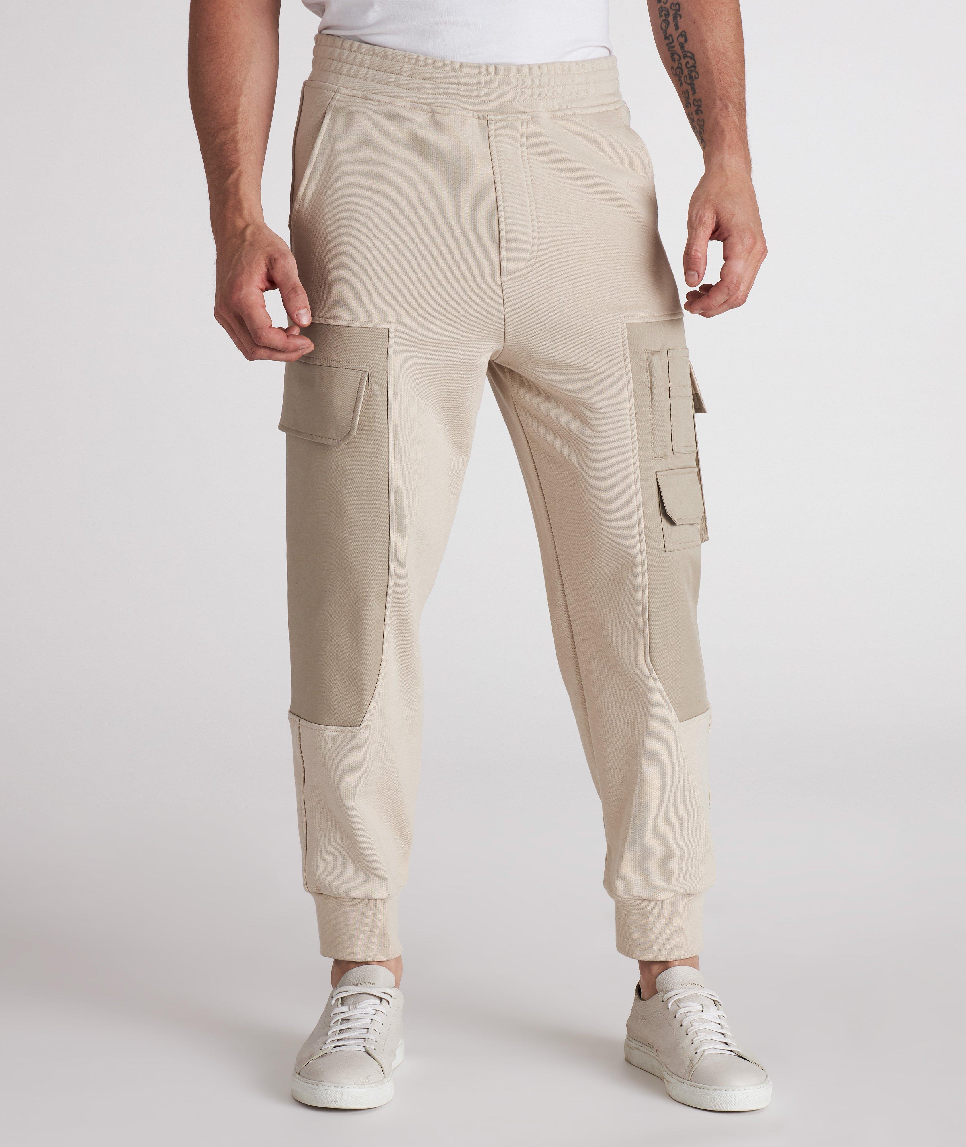 Neil Barrett Slim Fit Hybrid Cargo Cotton Track Pants | Pants | Final Cut