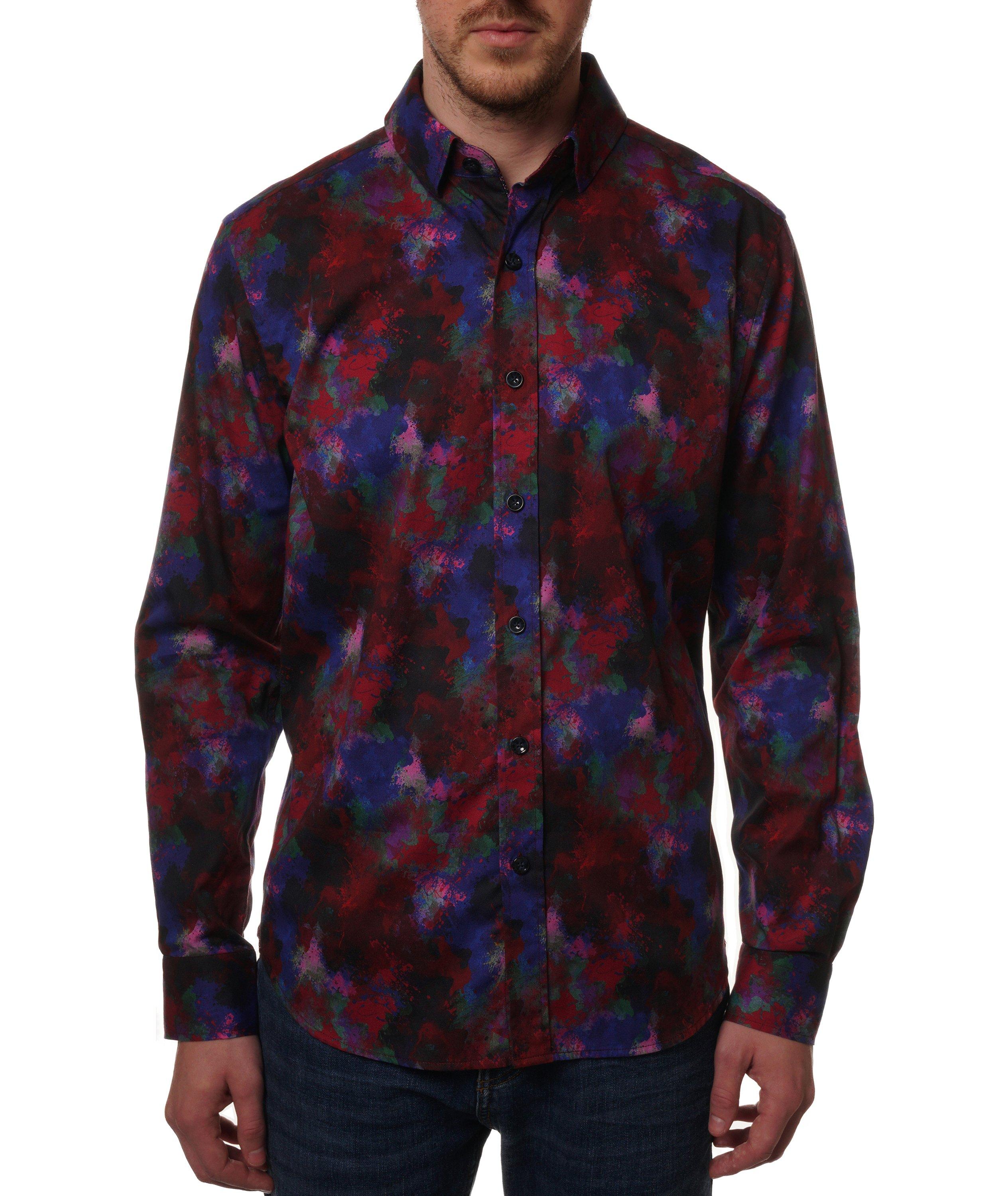 Robert Graham Chemise Décontractée En Coton De Coupe Tailleur En Rouge , Taille Homme Grand