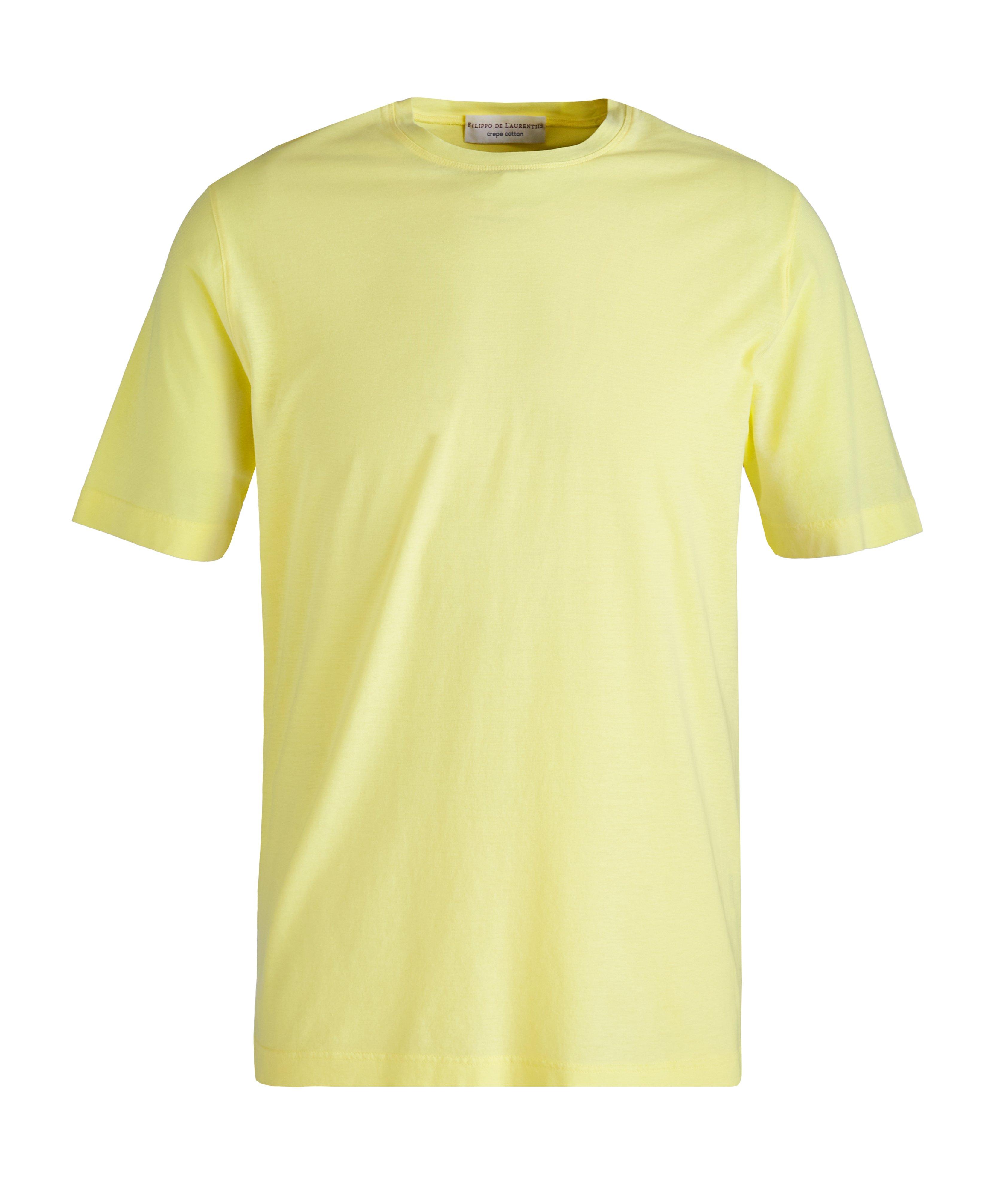 Crepe Cotton Crew Neck T-Shirt image 0