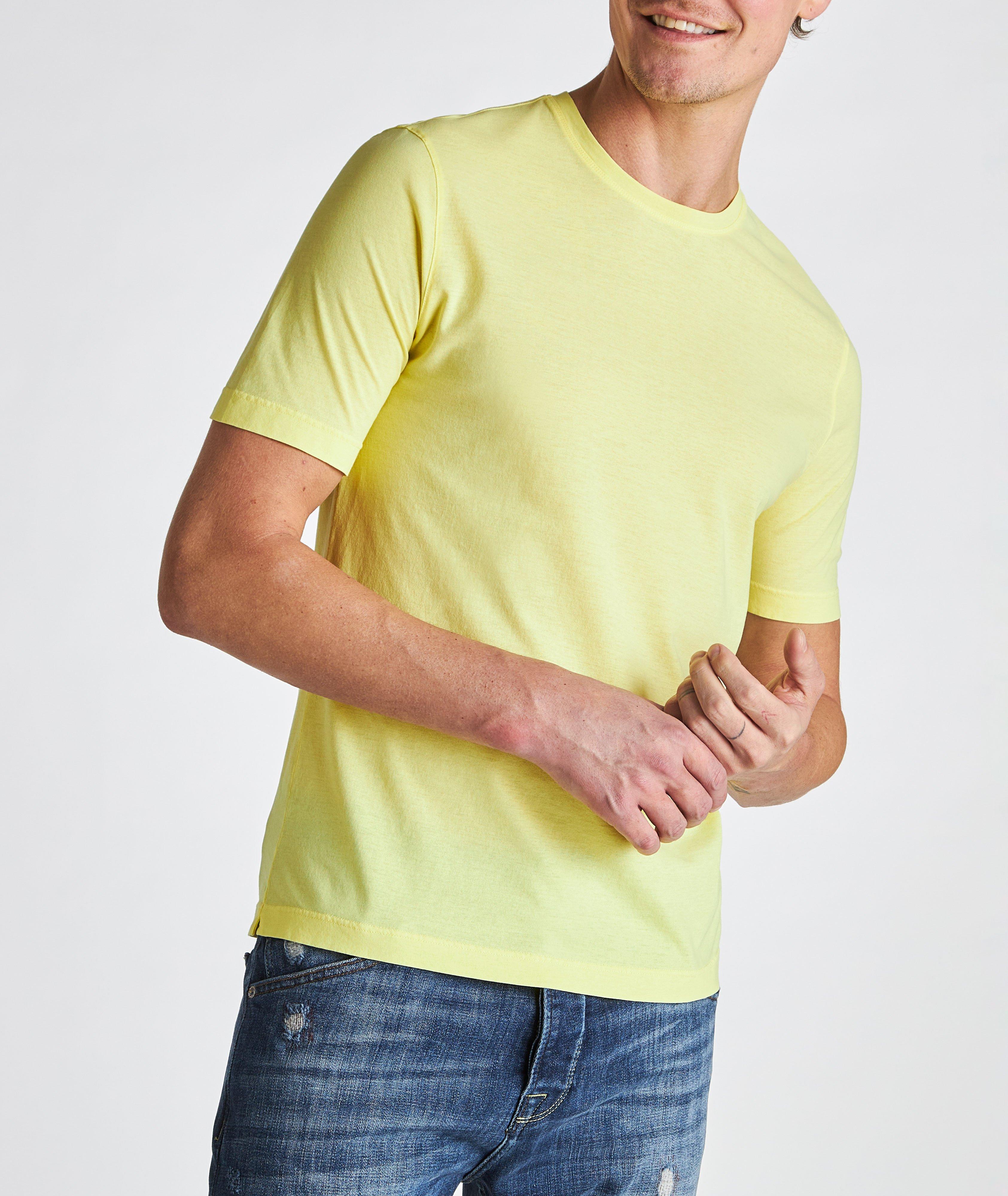 Crepe Cotton Crew Neck T-Shirt image 1