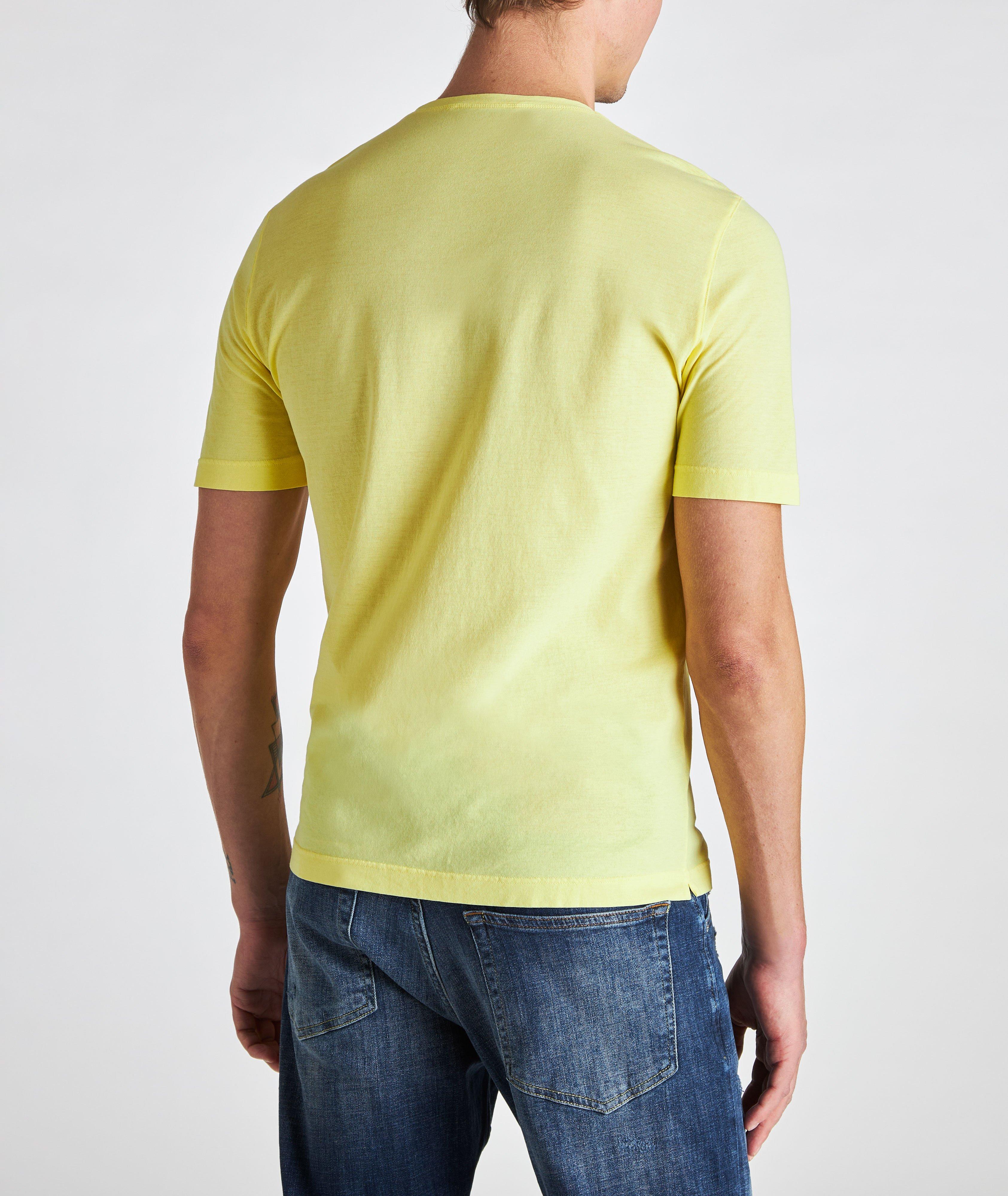 Crepe Cotton Crew Neck T-Shirt image 2