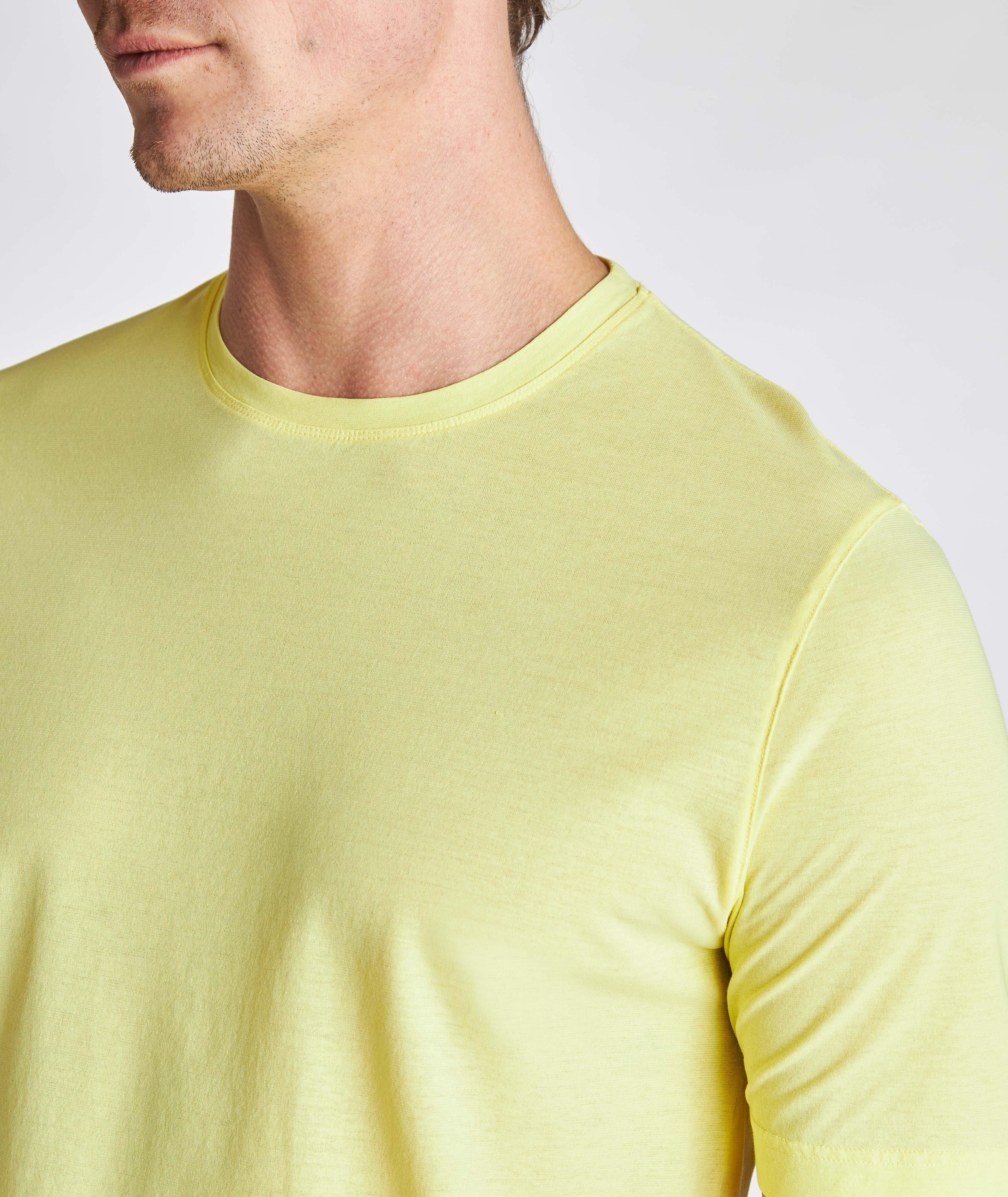 Crepe Cotton Crew Neck T-Shirt image 3