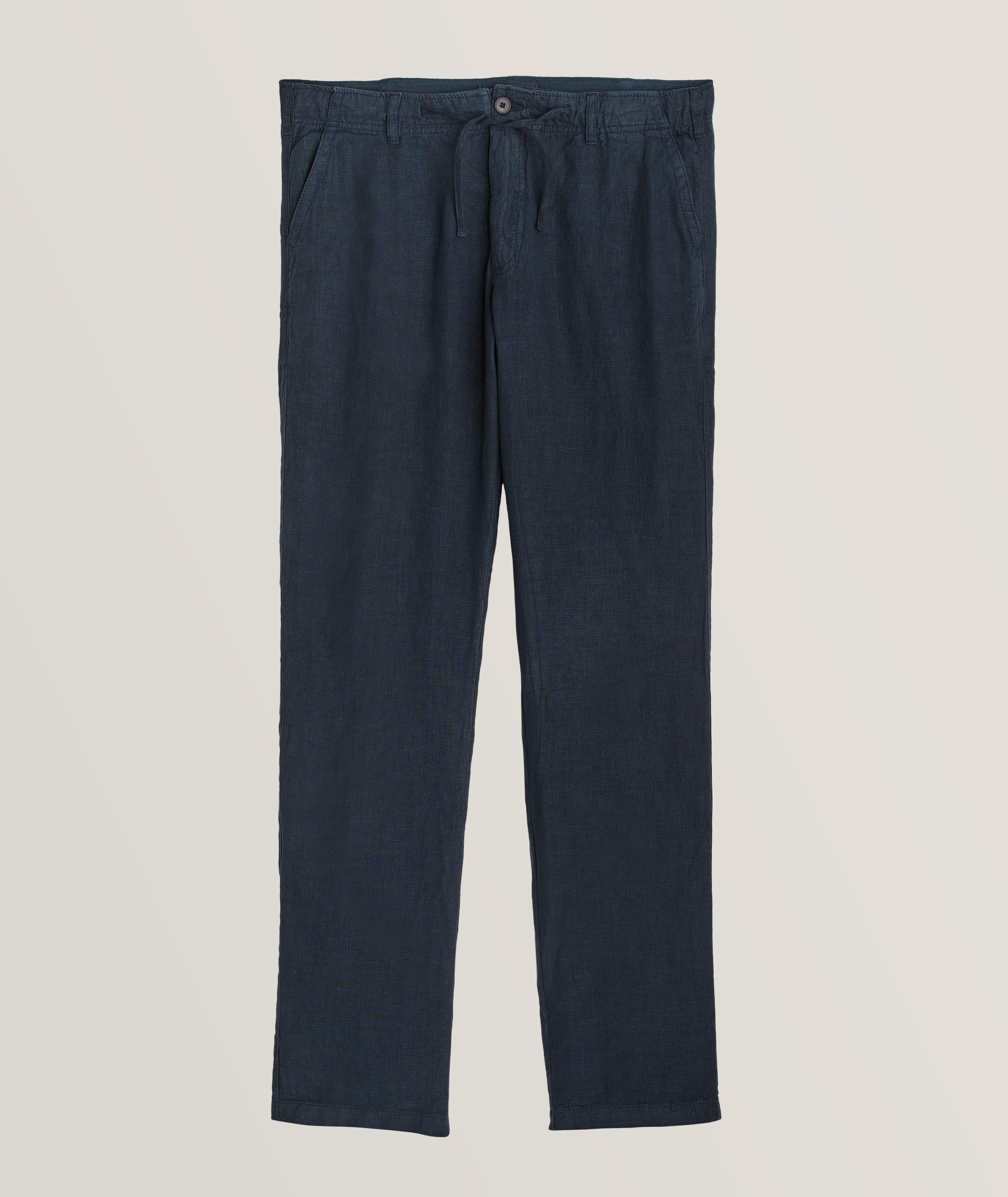 Contemporary Fit Garment Dyed Linen Pants image 0