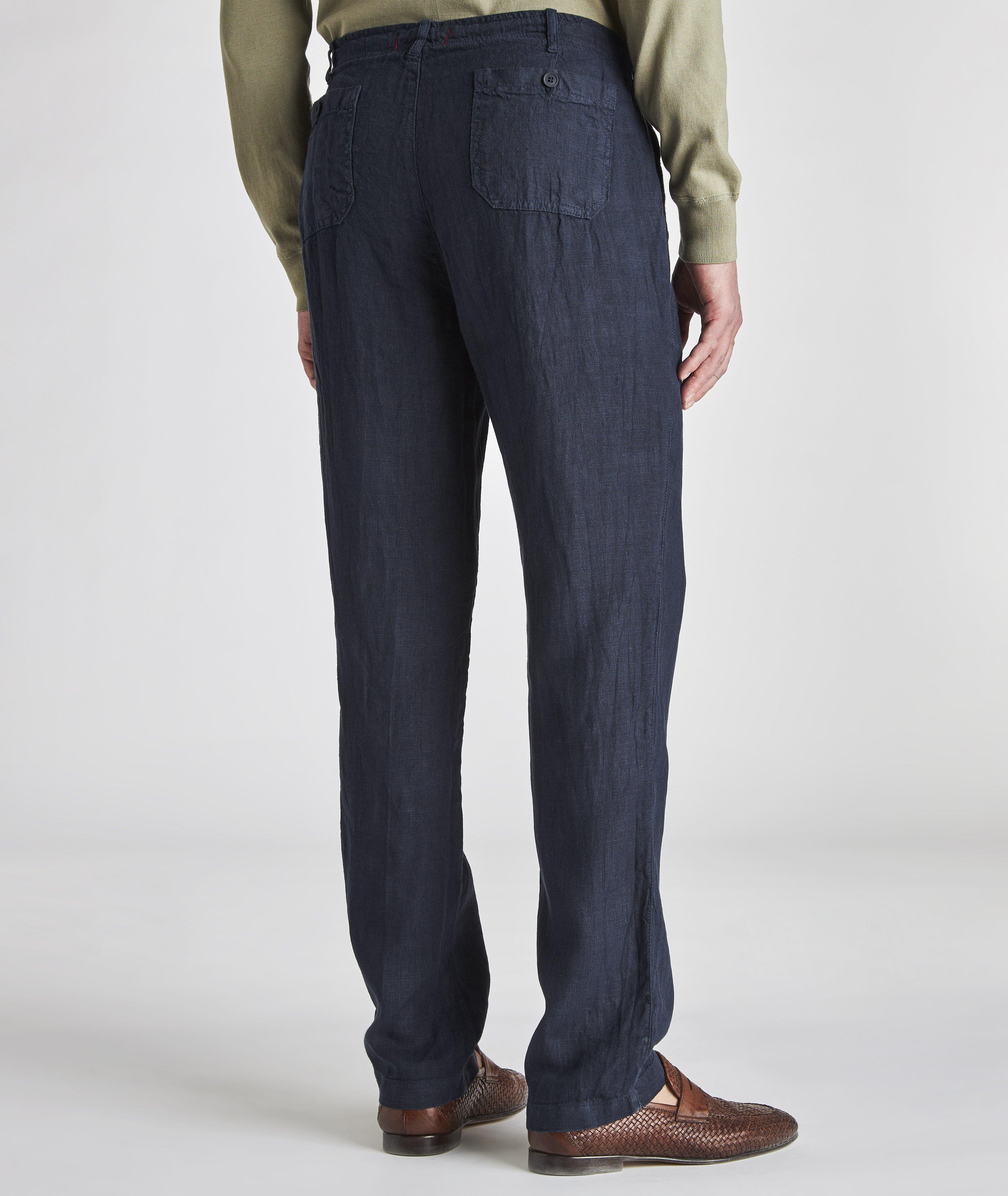 Contemporary Fit Garment Dyed Linen Pants image 2