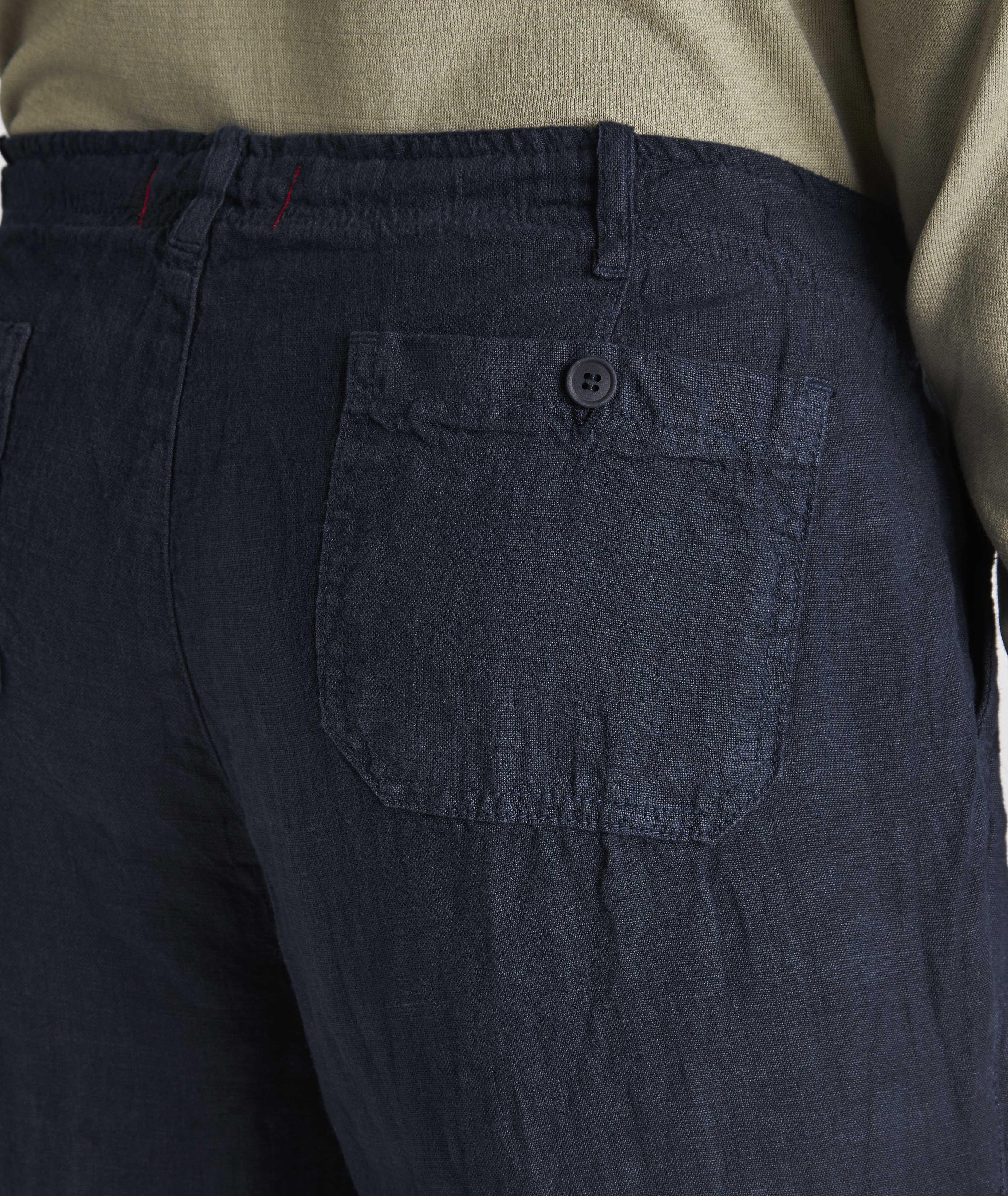 Contemporary Fit Garment Dyed Linen Pants image 3