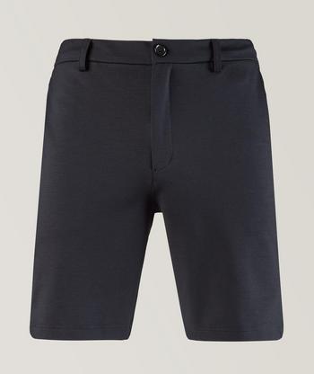 Slice Stretch-Cotton Twill Shorts