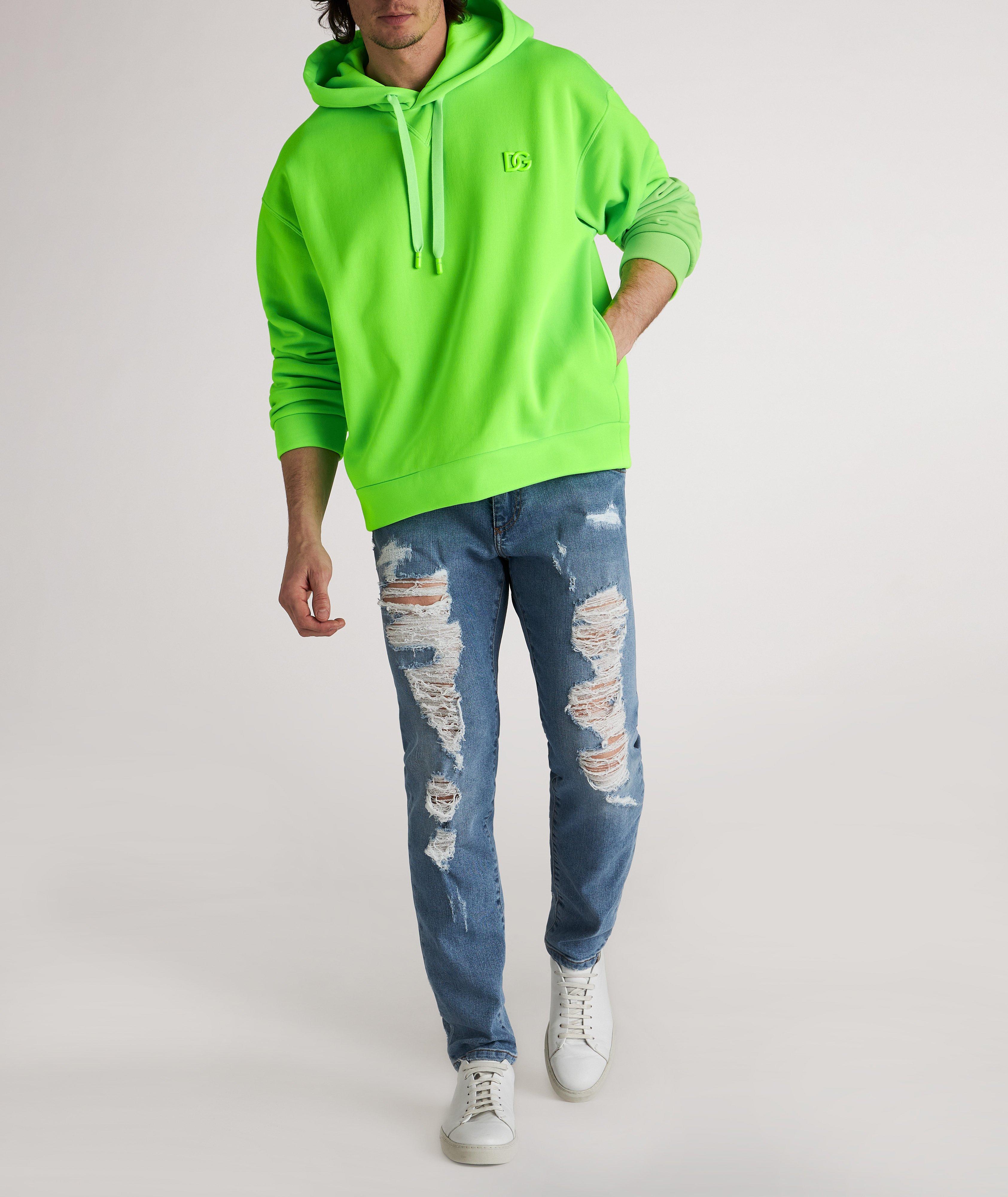 Pull à capuchon avec logo métallisé image 1