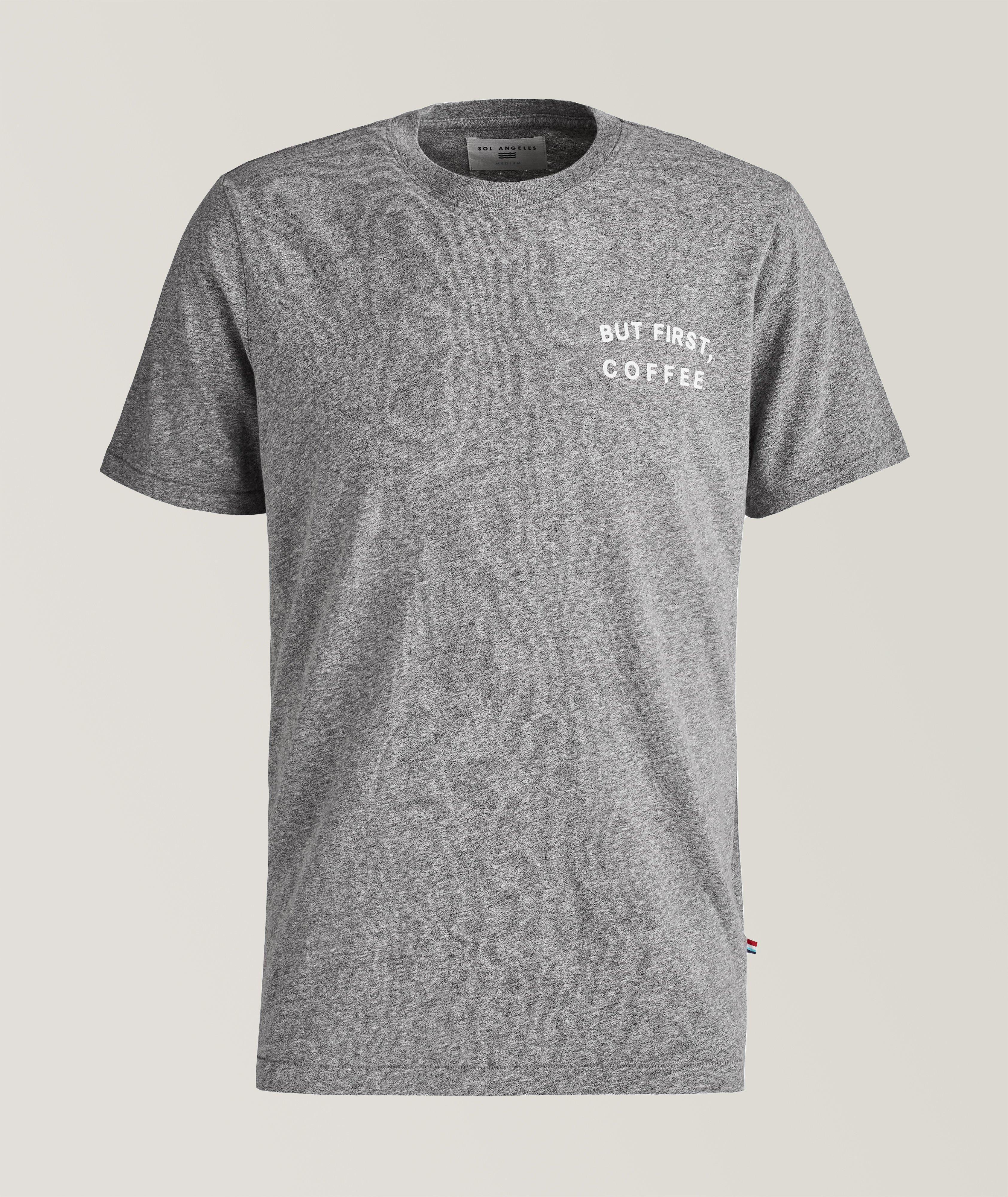 But First, Coffee Cotton-Blend T-Shirt image 0