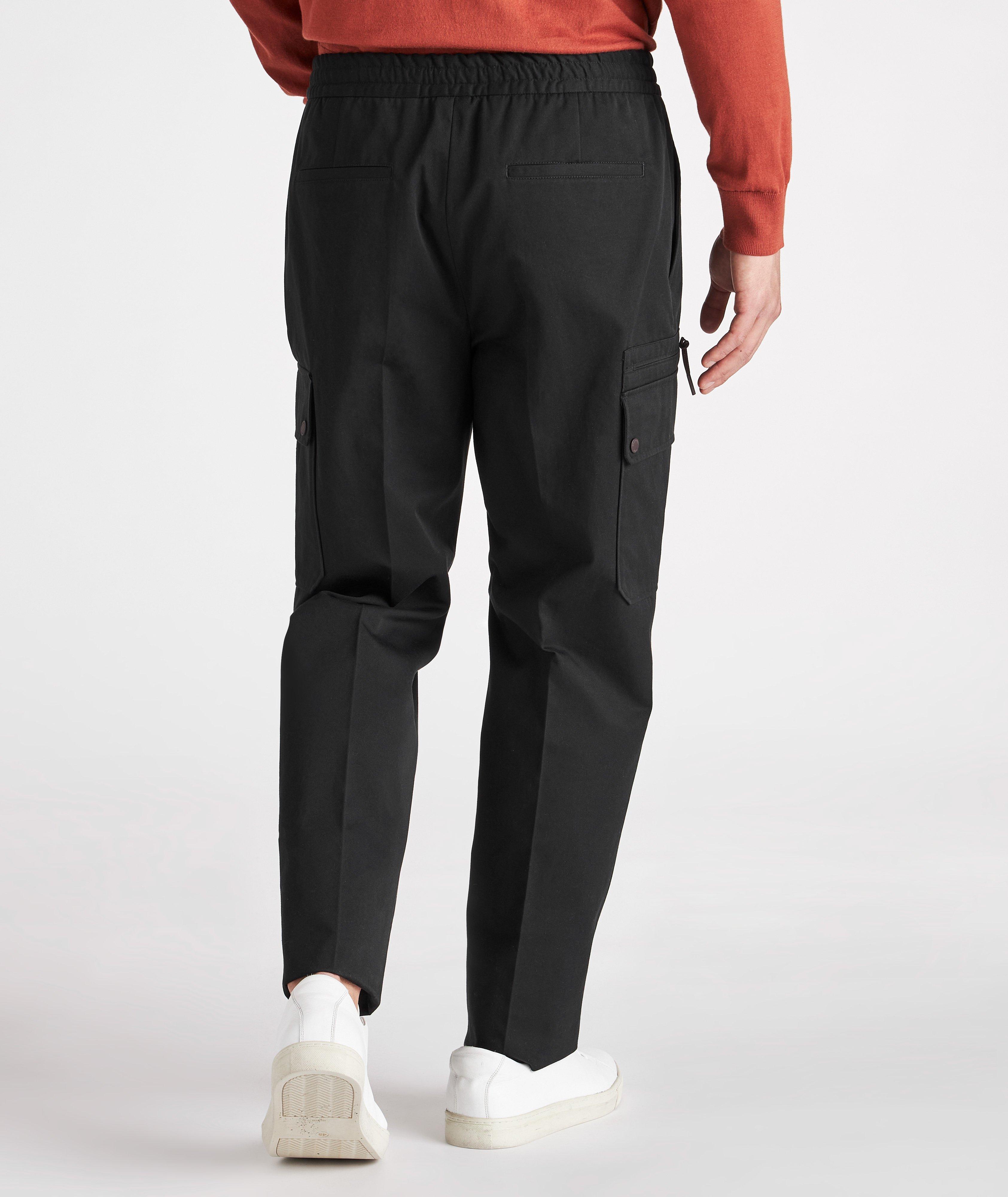 Zegna Drawstring Cotton Cargo Joggers | Pants | Final Cut