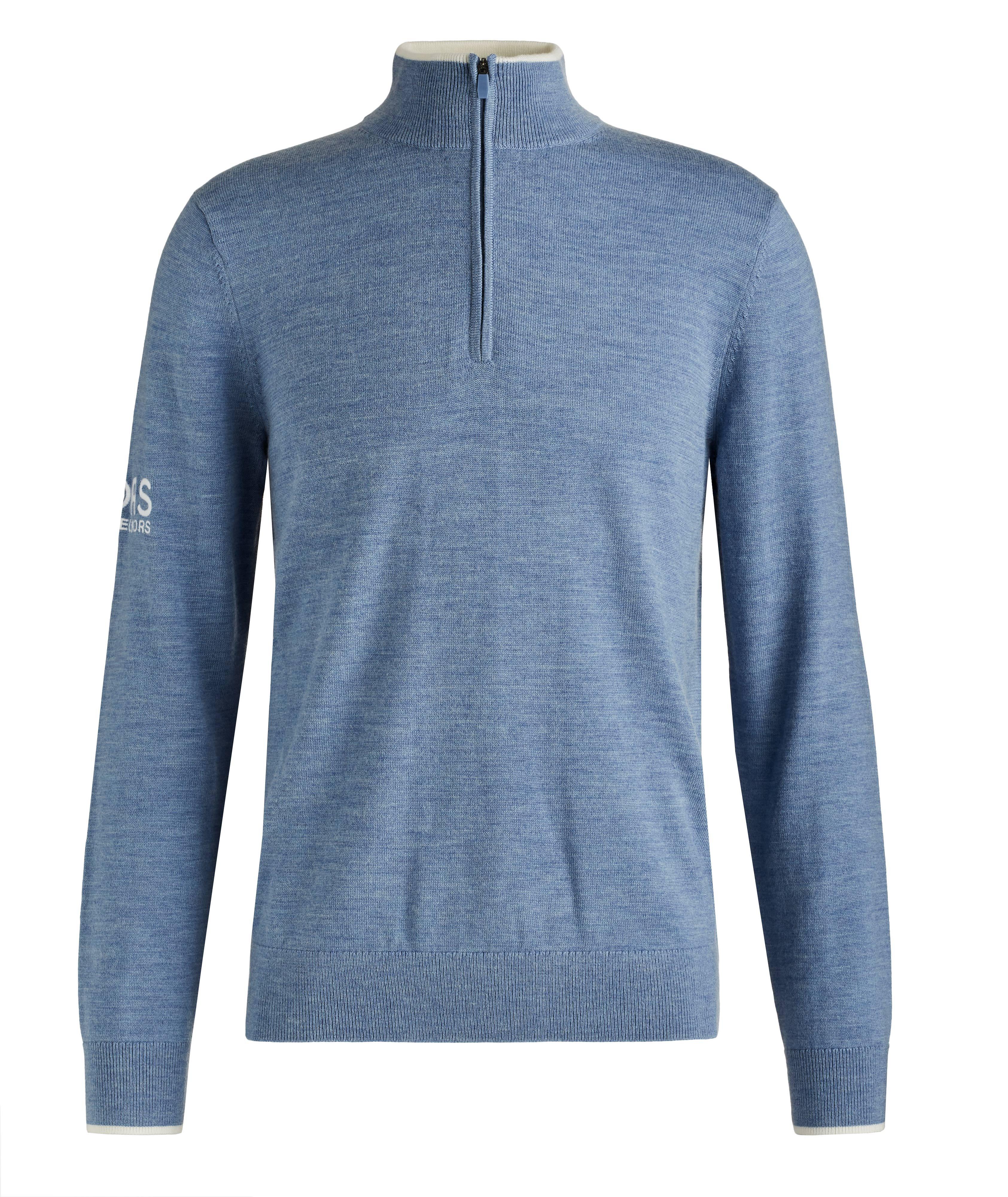 Quarter-Zip Merino Wool Golf Sweater image 0