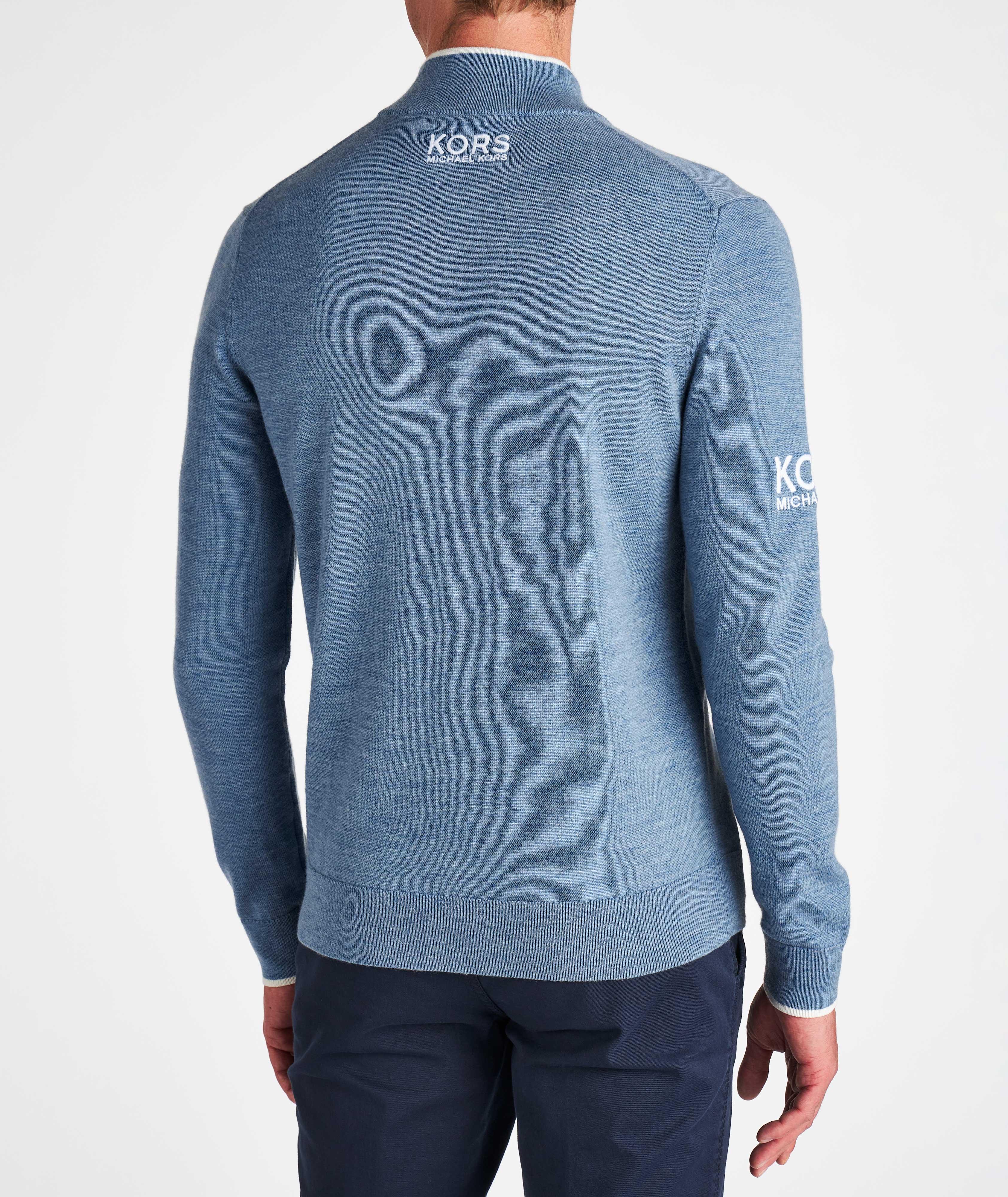 Quarter-Zip Merino Wool Golf Sweater image 3