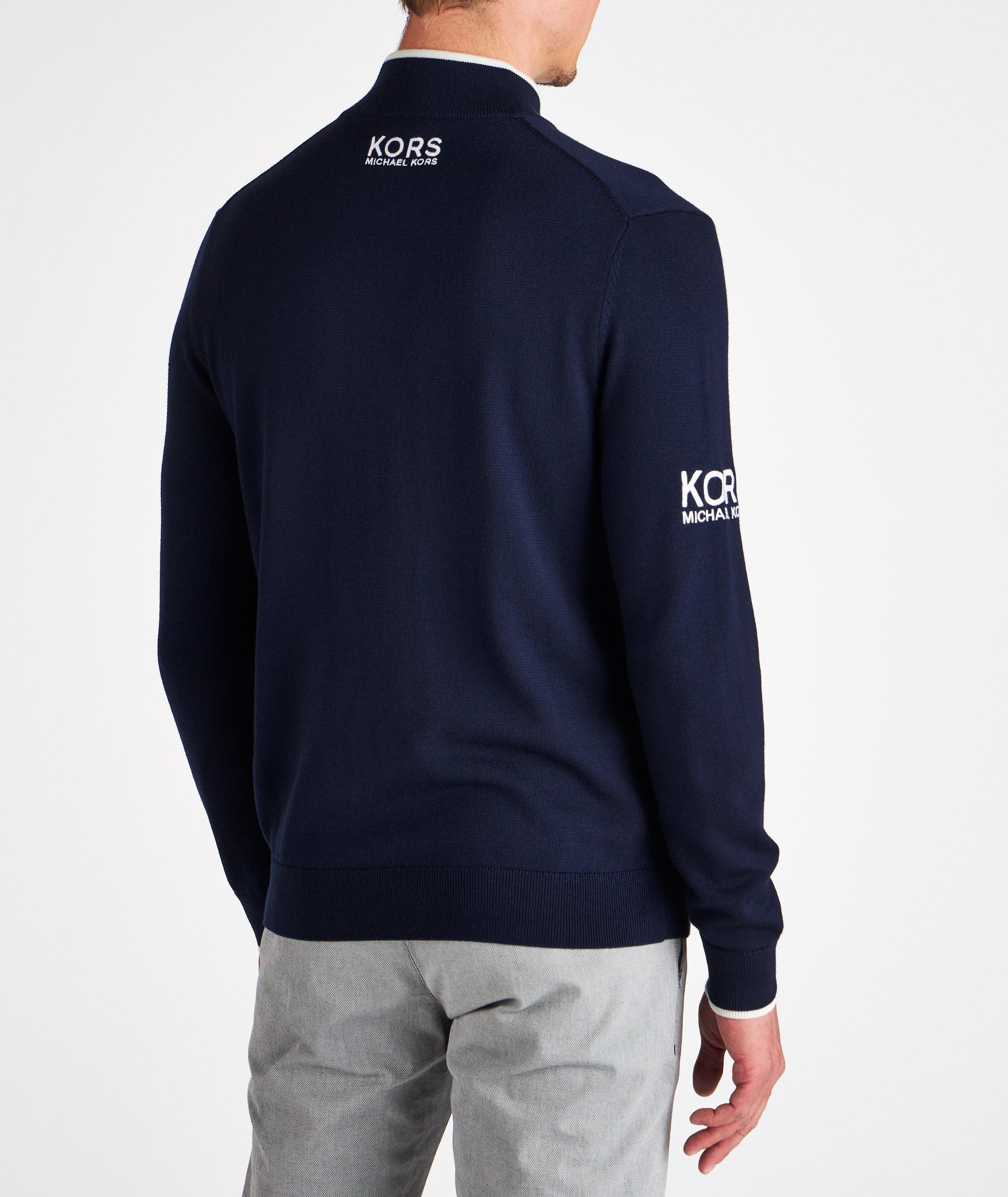 Quarter-Zip Merino Wool Golf Sweater image 2