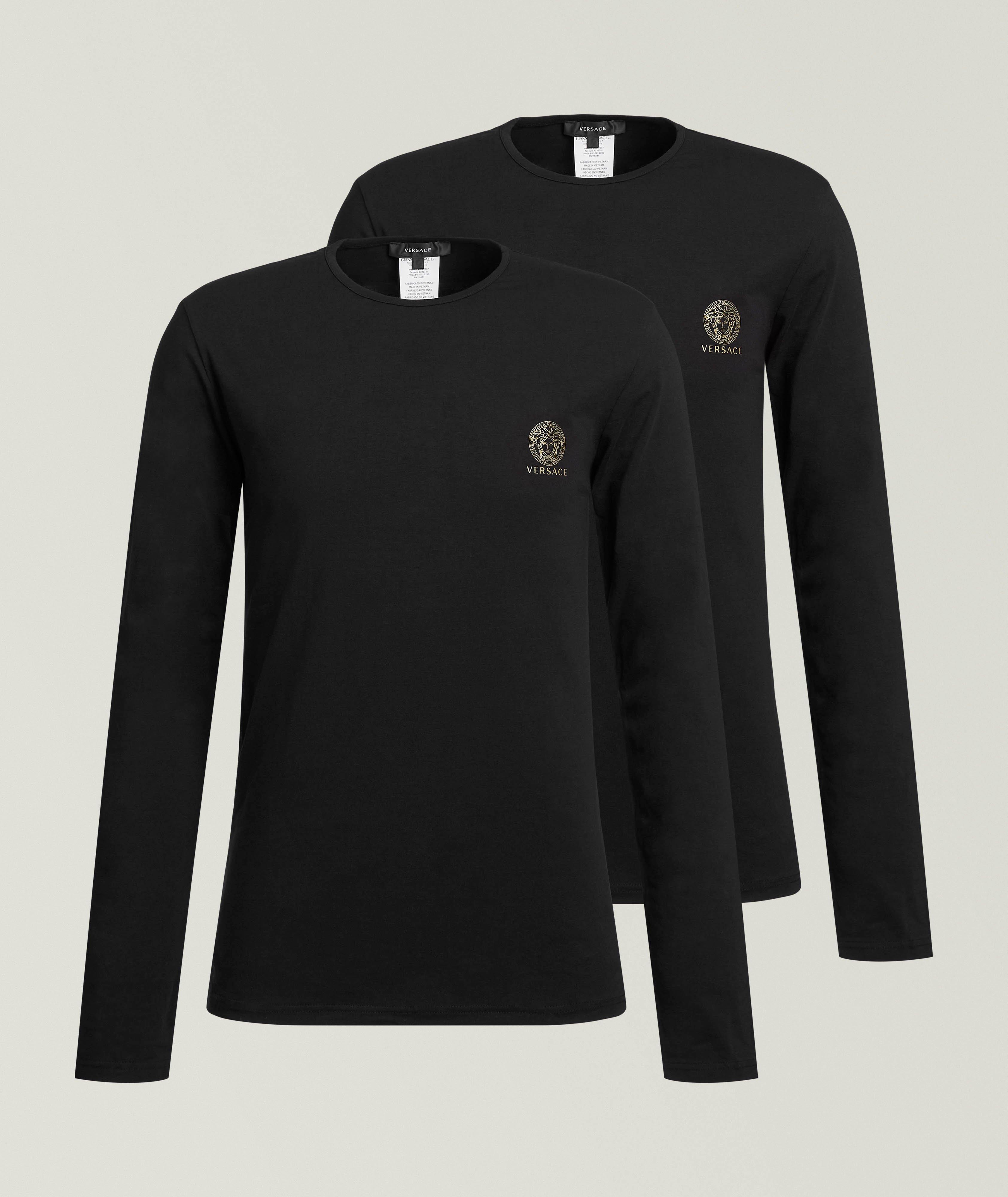 Lot de deux t-shirts coton-extensible logo Medusa image 0