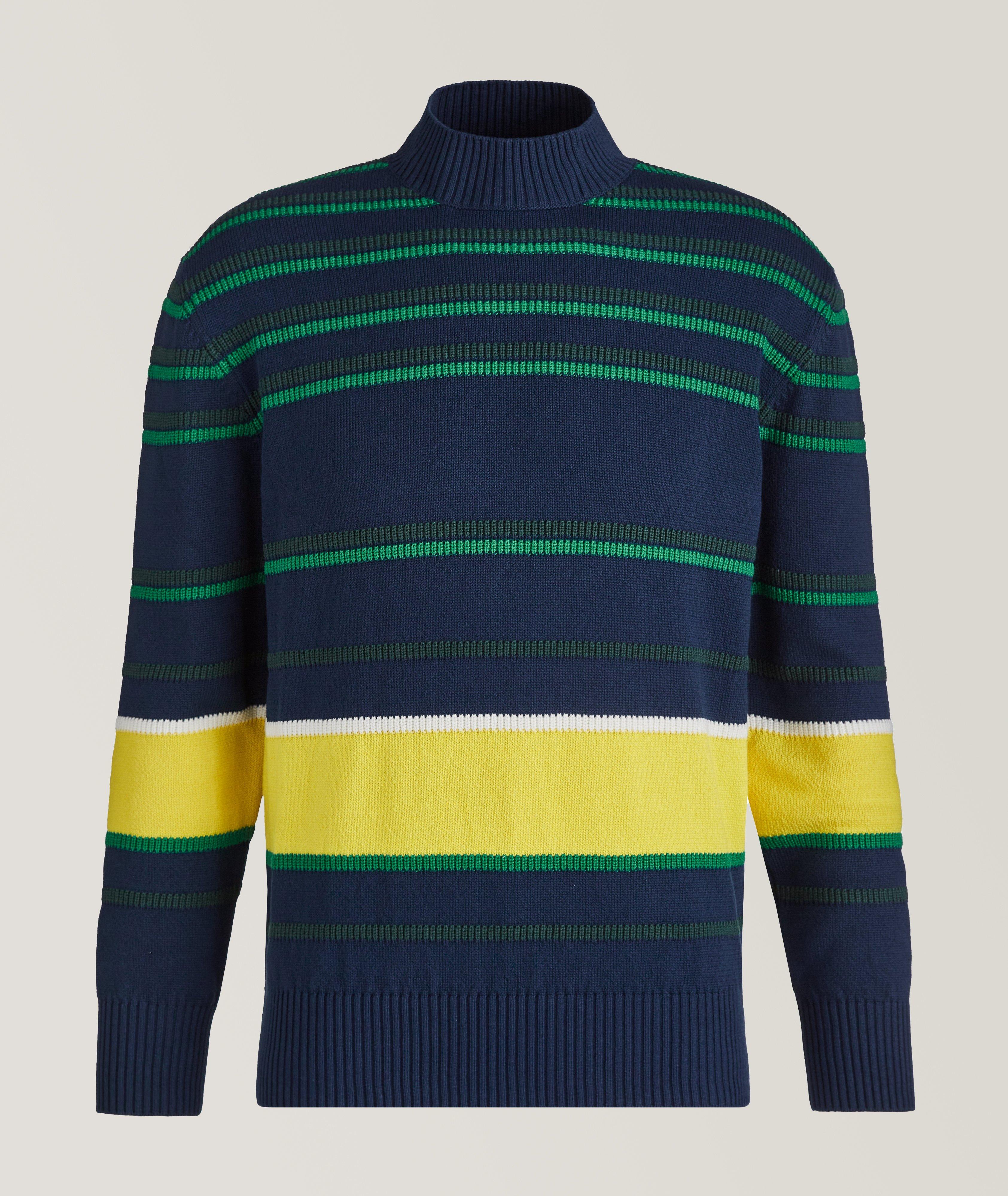 Cotton & Silk Striped Sweater