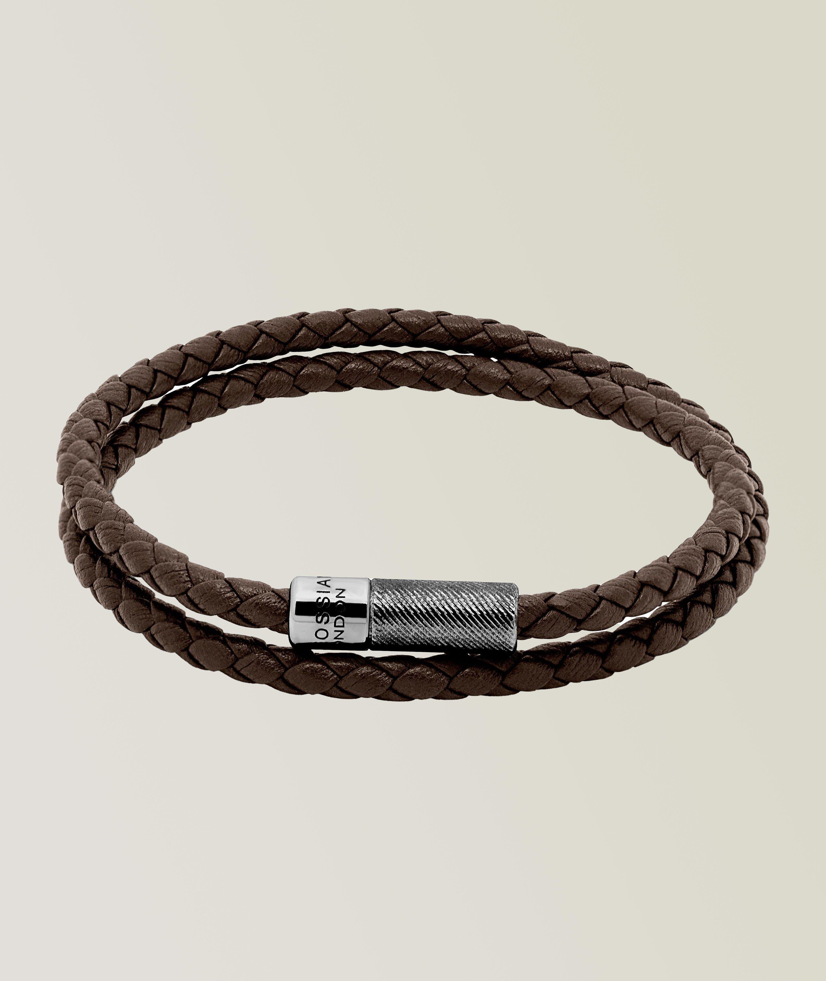 Pop Rigato Braided Leather Bracelet