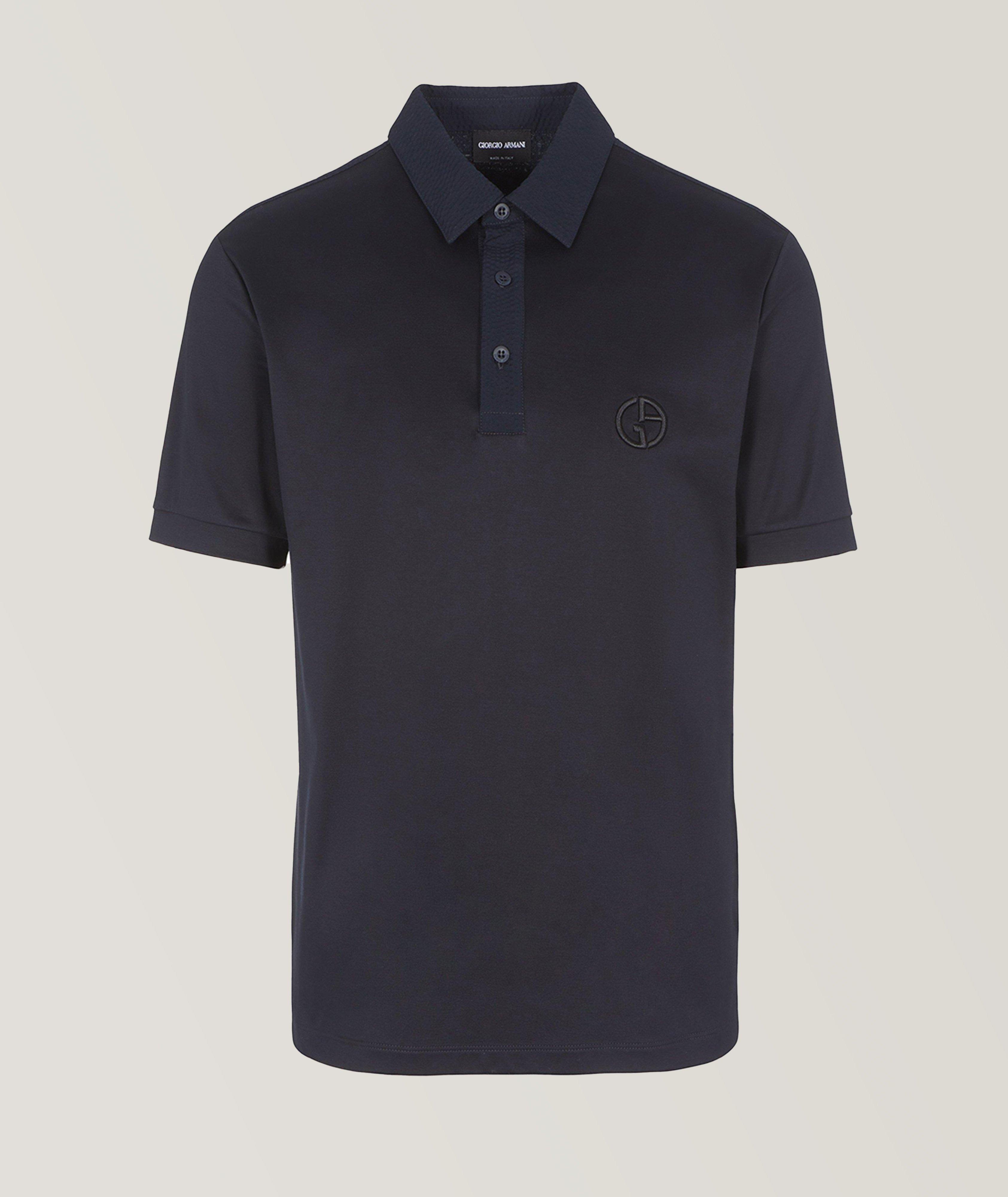 Logo Embroidered Cotton Polo