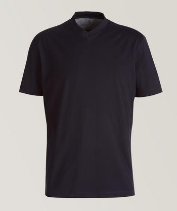 BRUNELLO CUCINELLI グレー 長袖 Tシャツ Brunello Cucinelli - Heather Gray Ribbed Cotton Long Sleeve