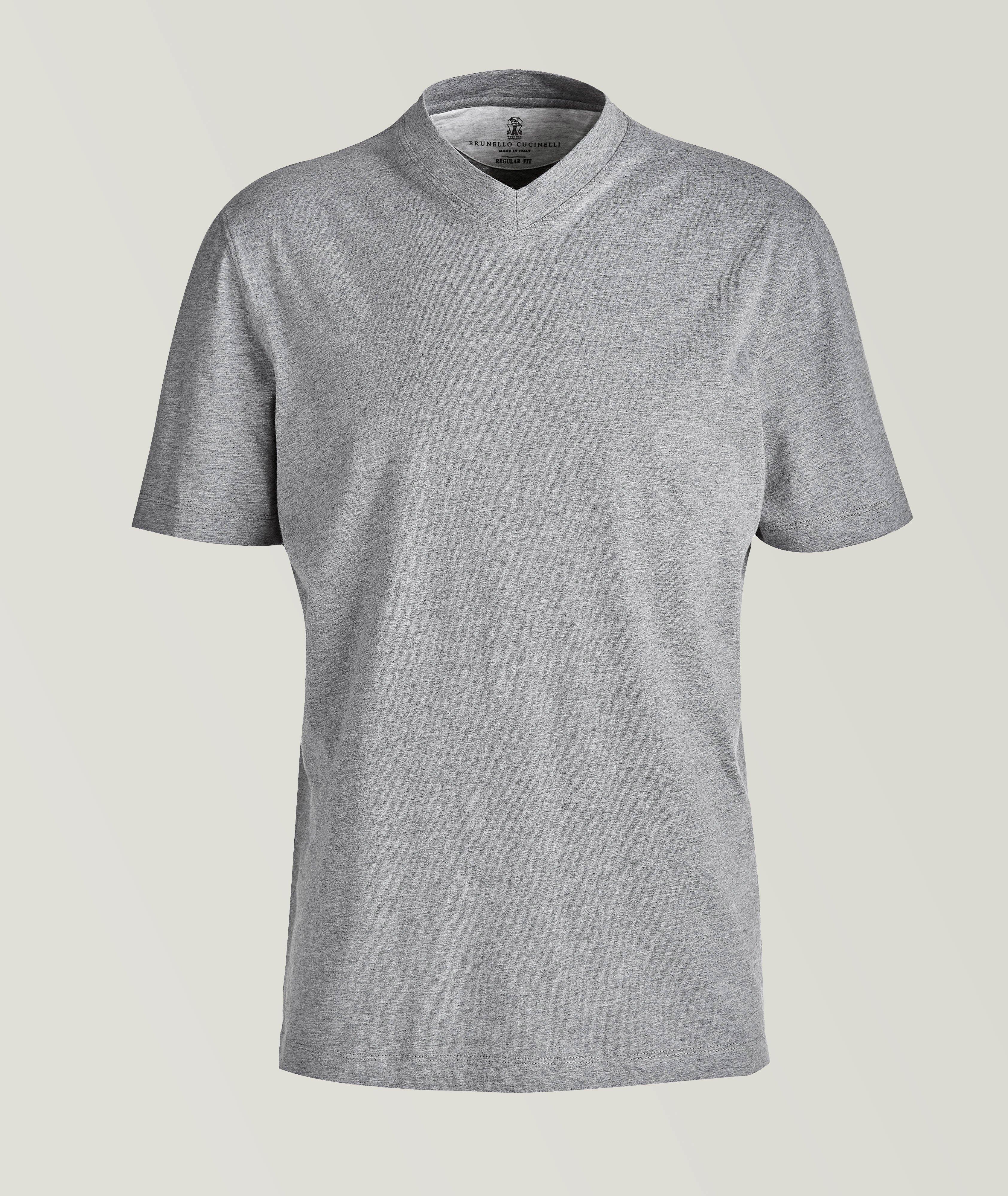 Cotton V-Neck T-Shirt