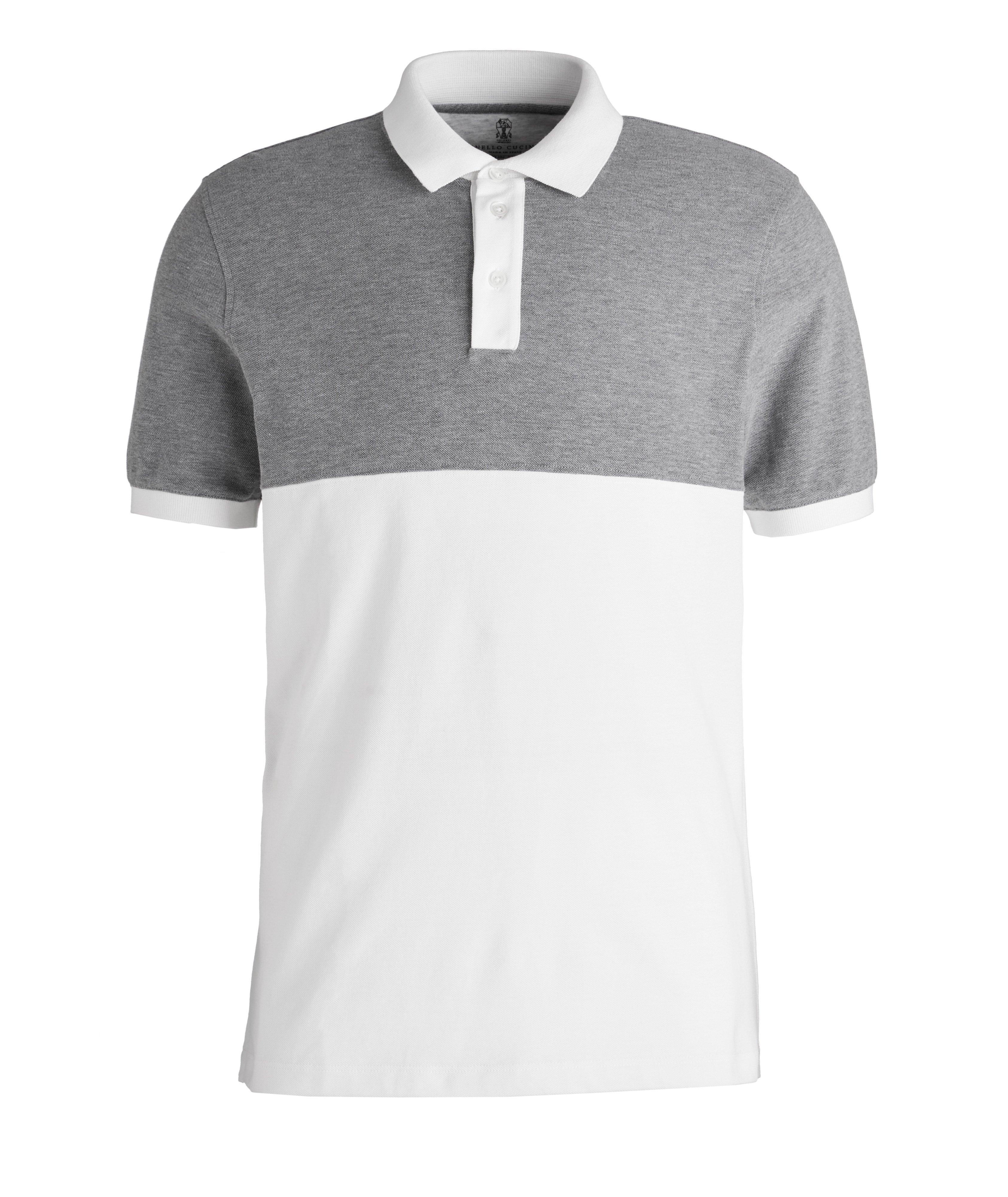 Cotton Piqué Two-Tone Polo image 0